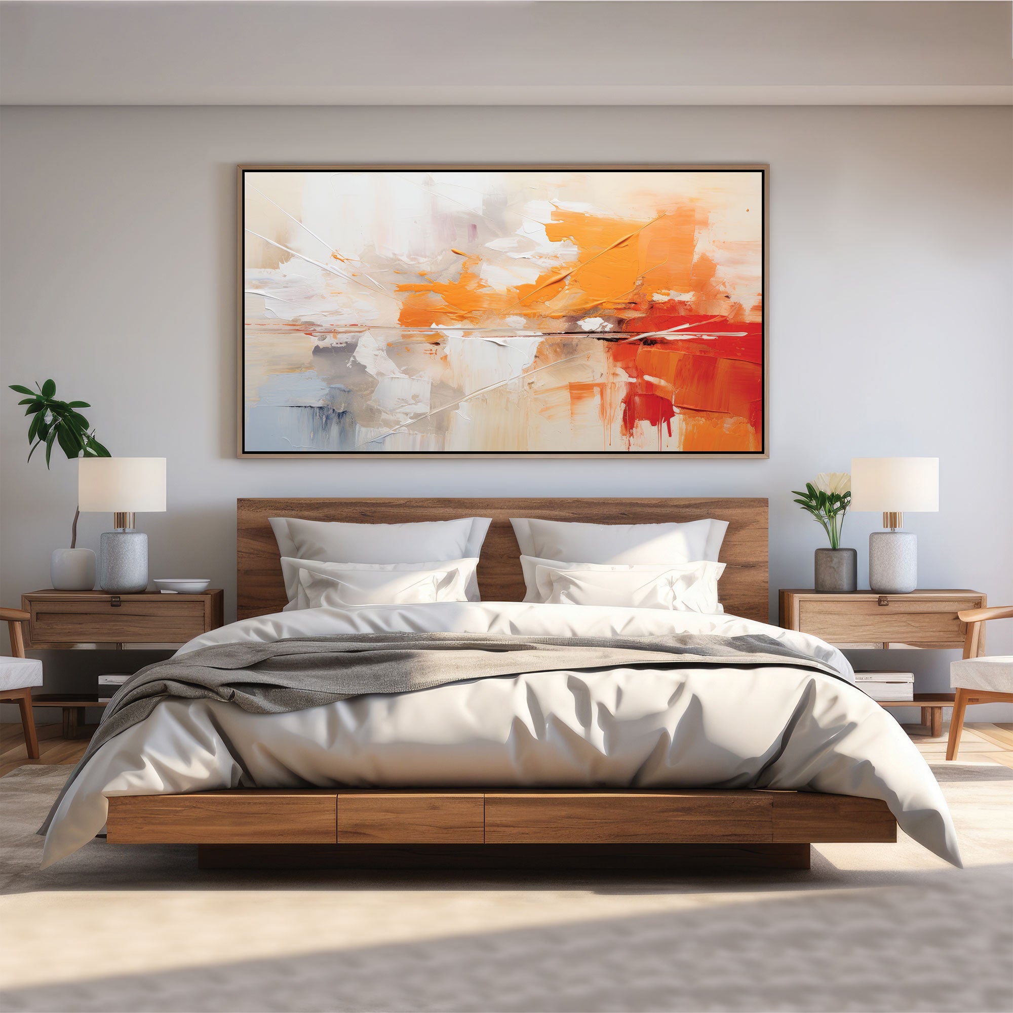 Abstract Canvas painting with frame Big Size Wall Art for living room,Bedroom,Drawing room,Hotels