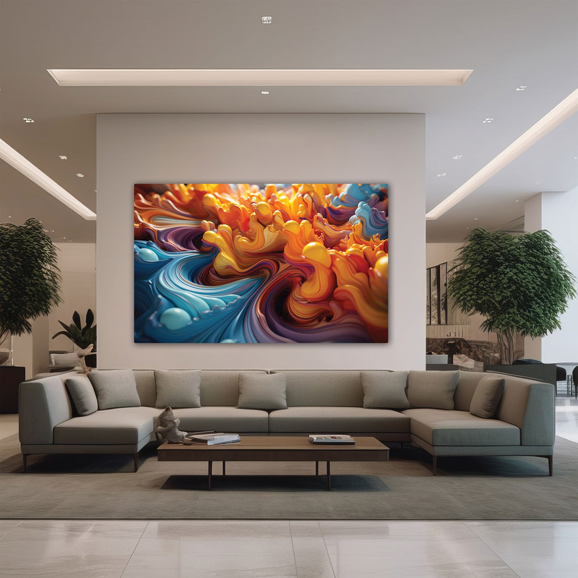 Abstract art Canvas painting Big Size Wall Art for living room,Bedroom,Drawing room,Hotels