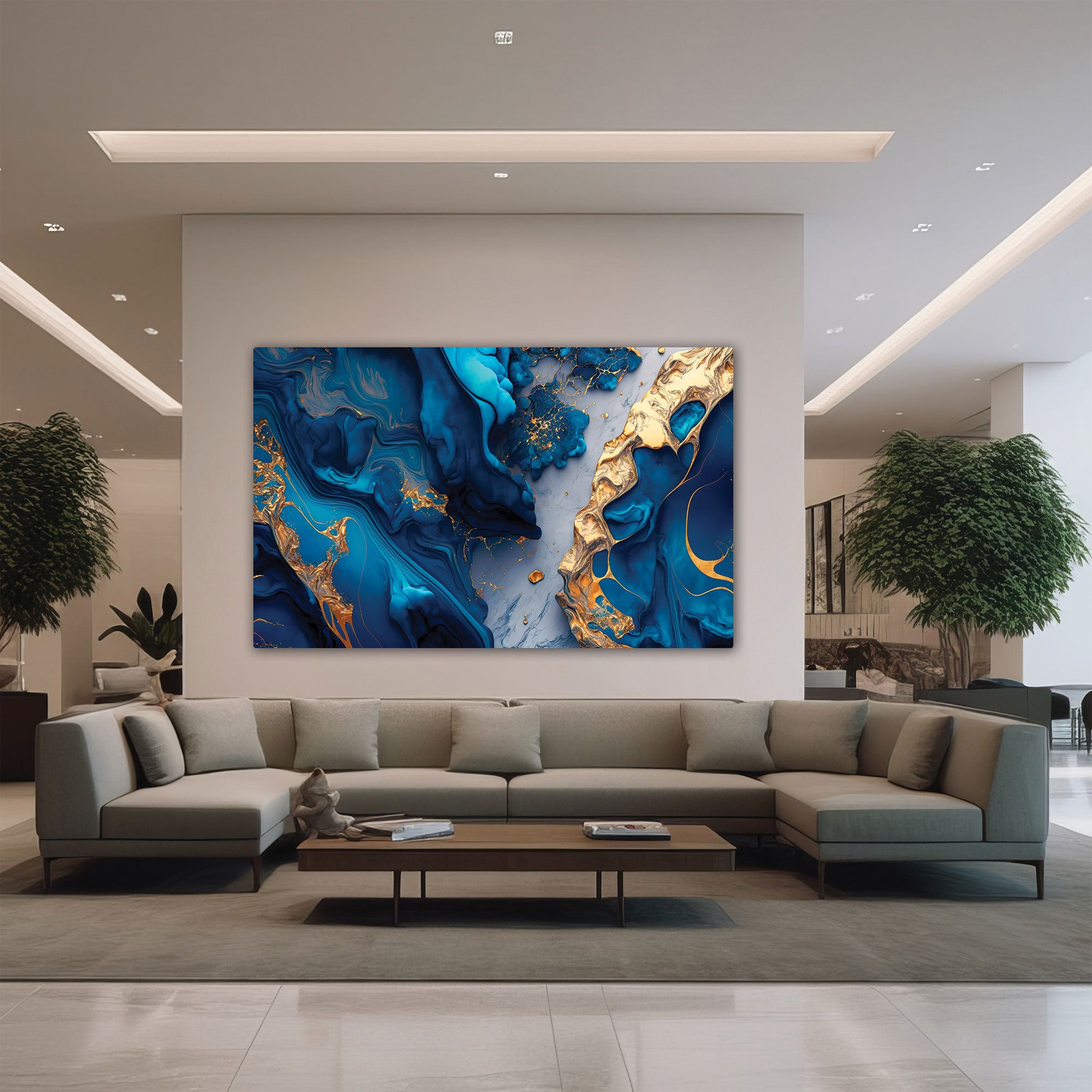 MarbleAbstract Canvas painting with frame Big Size Wall Art for living room,Bedroom,Drawing room,Hotels