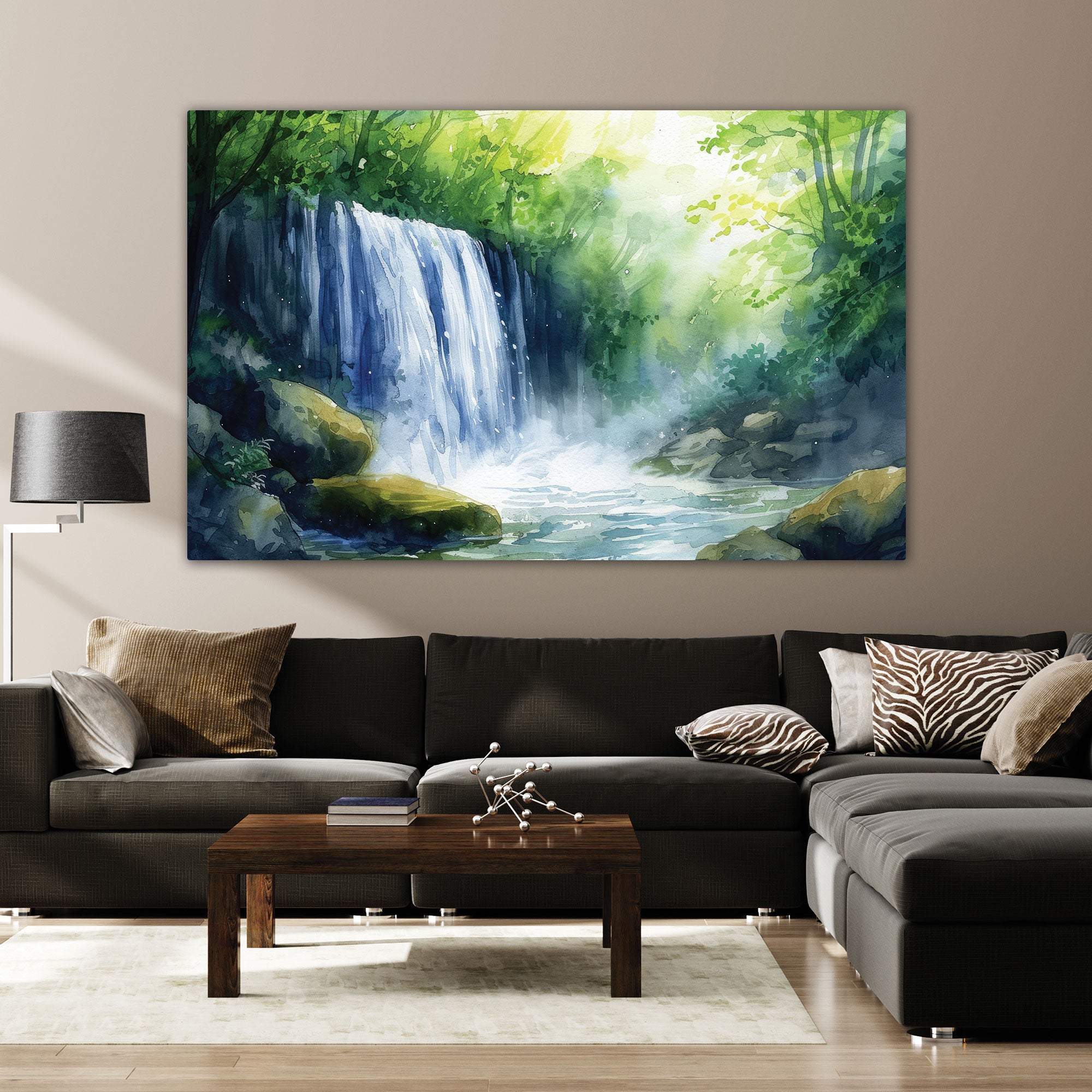 NatureAbstract Canvas painting with frame Big Size Wall Art for living room,Bedroom,Drawing room,Hotels