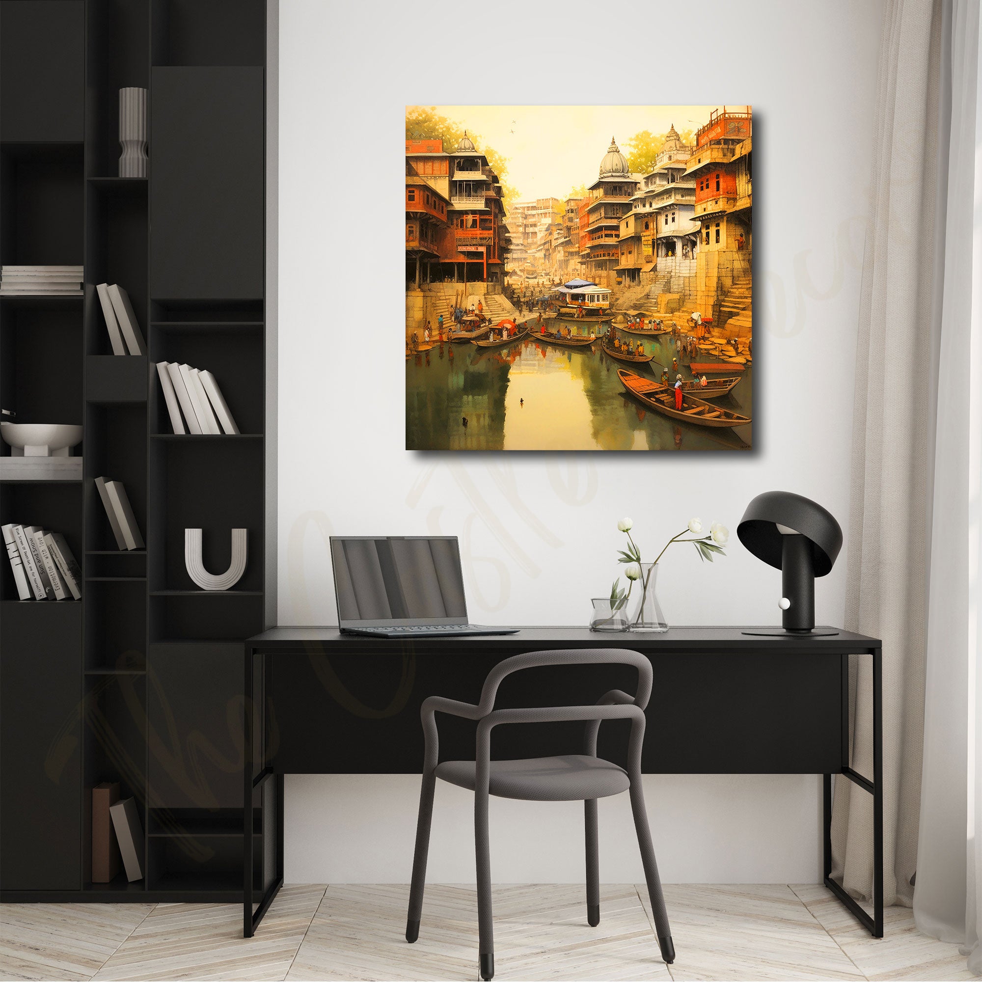Beautiful Nature painting with frame Big Size Wall Art for living room,Bedroom,Drawing room,Hotels
