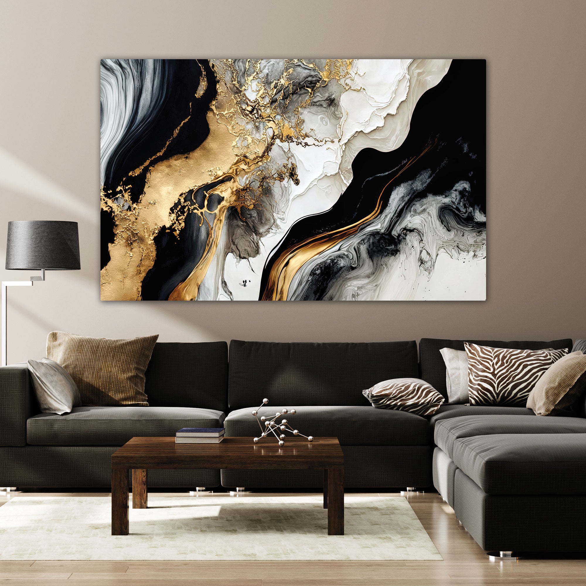 MarbleAbstract Canvas painting with frame Big Size Wall Art for living room,Bedroom,Drawing room,Hotels