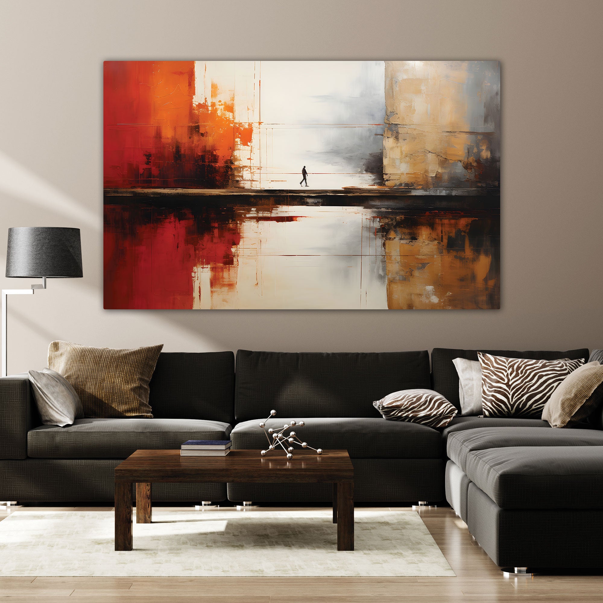 Abstract Canvas painting with frame Big Size Wall Art for living room,Bedroom,Drawing room,Hotels
