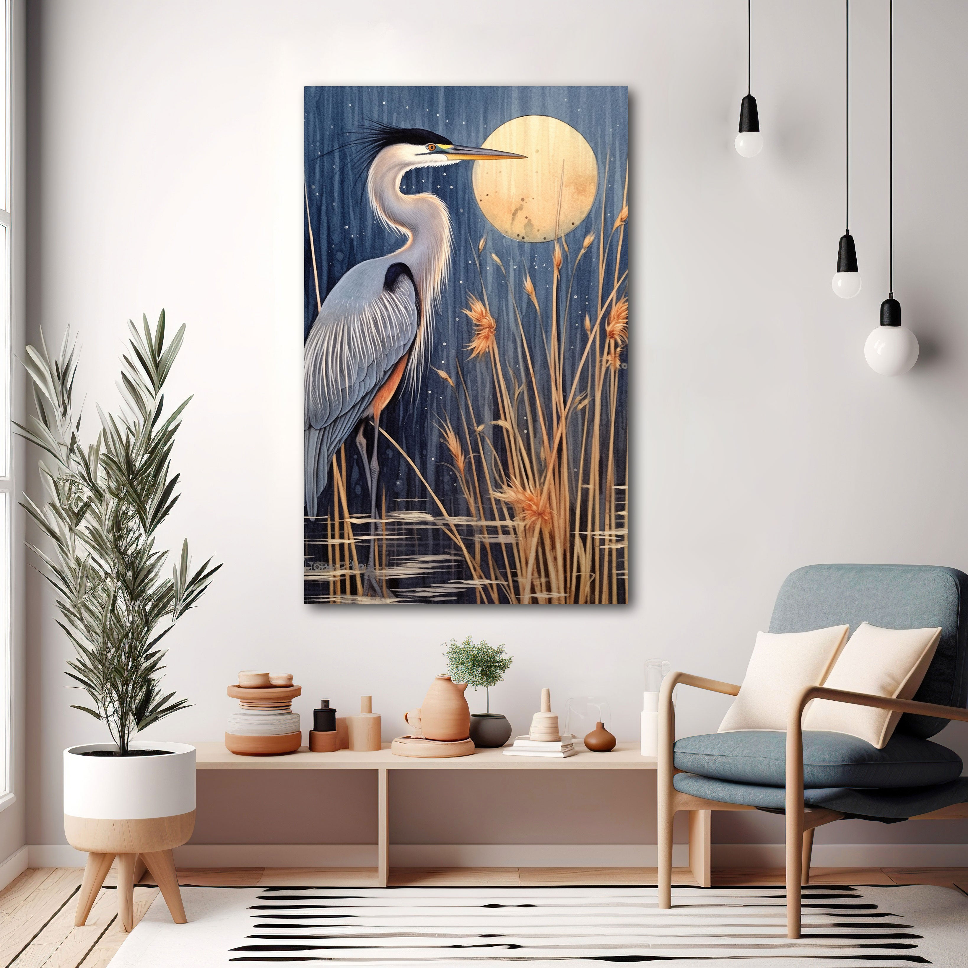 BirdAbstract Canvas painting with frame Big Size Wall Art for living room,Bedroom,Drawing room,Hotels