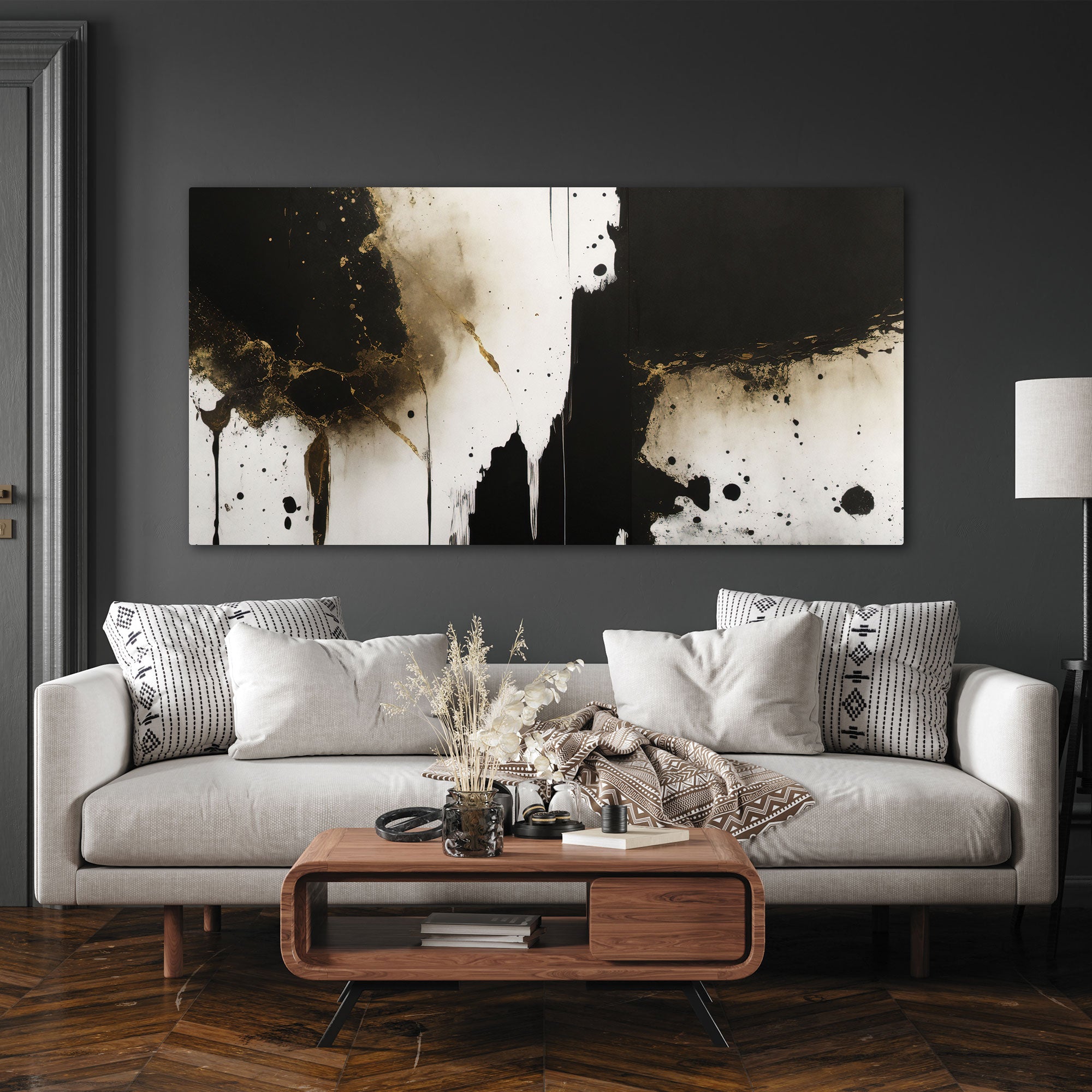 MarbleAbstract Canvas painting with frame Big Size Wall Art for living room,Bedroom,Drawing room,Hotels