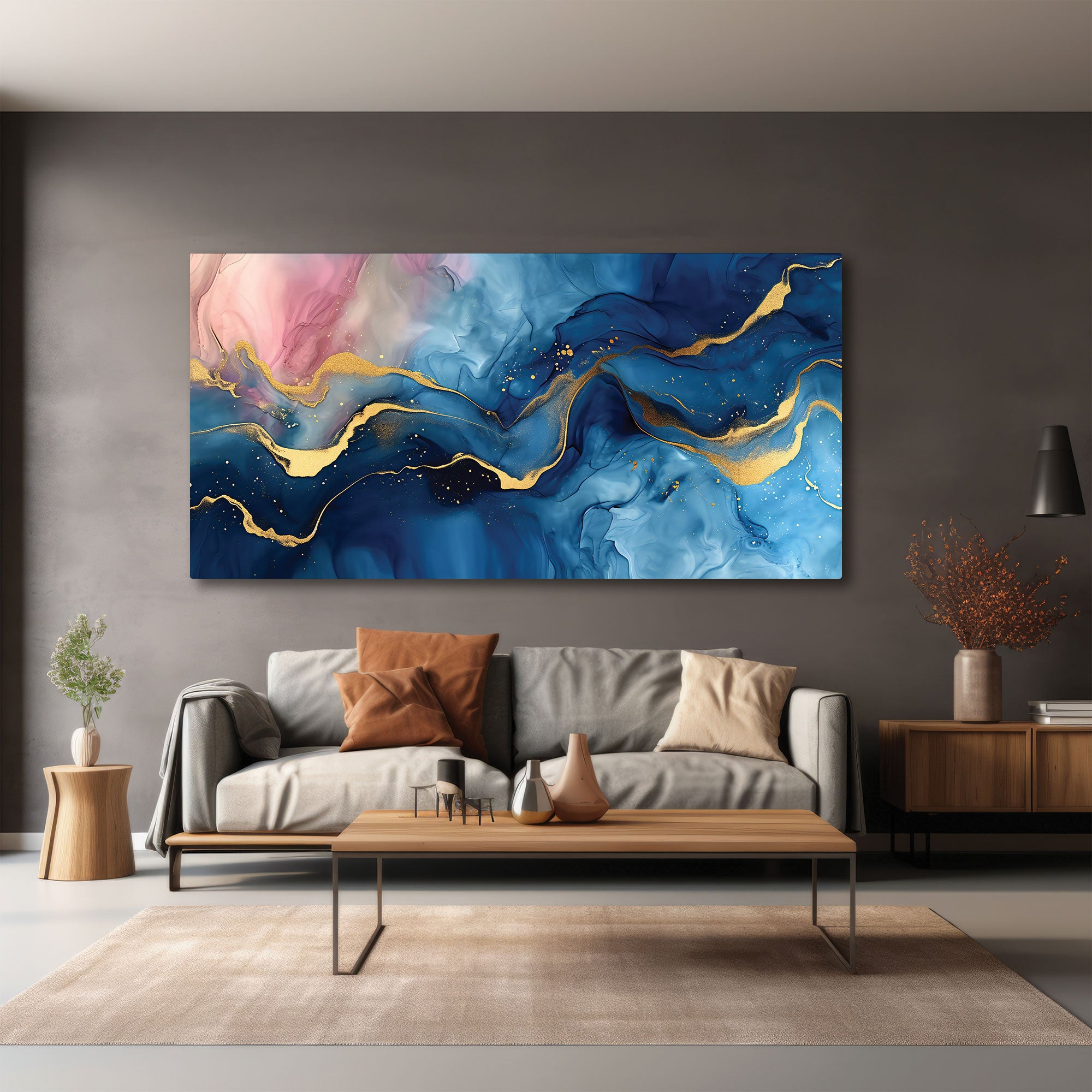 MarbleAbstract Canvas painting with frame Big Size Wall Art for living room,Bedroom,Drawing room,Hotels