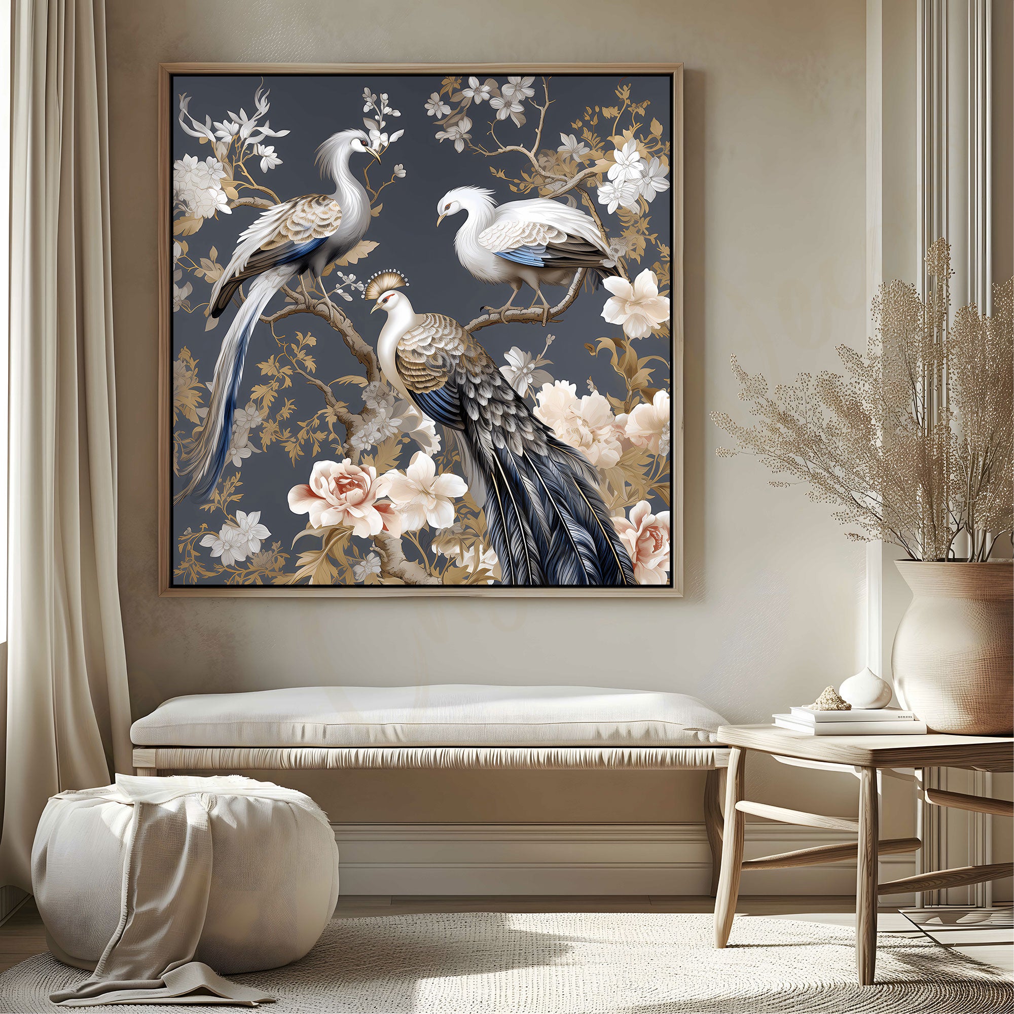 Bird art with frame Big Size Wall Art for living room,Bedroom,Drawing room,Hotels