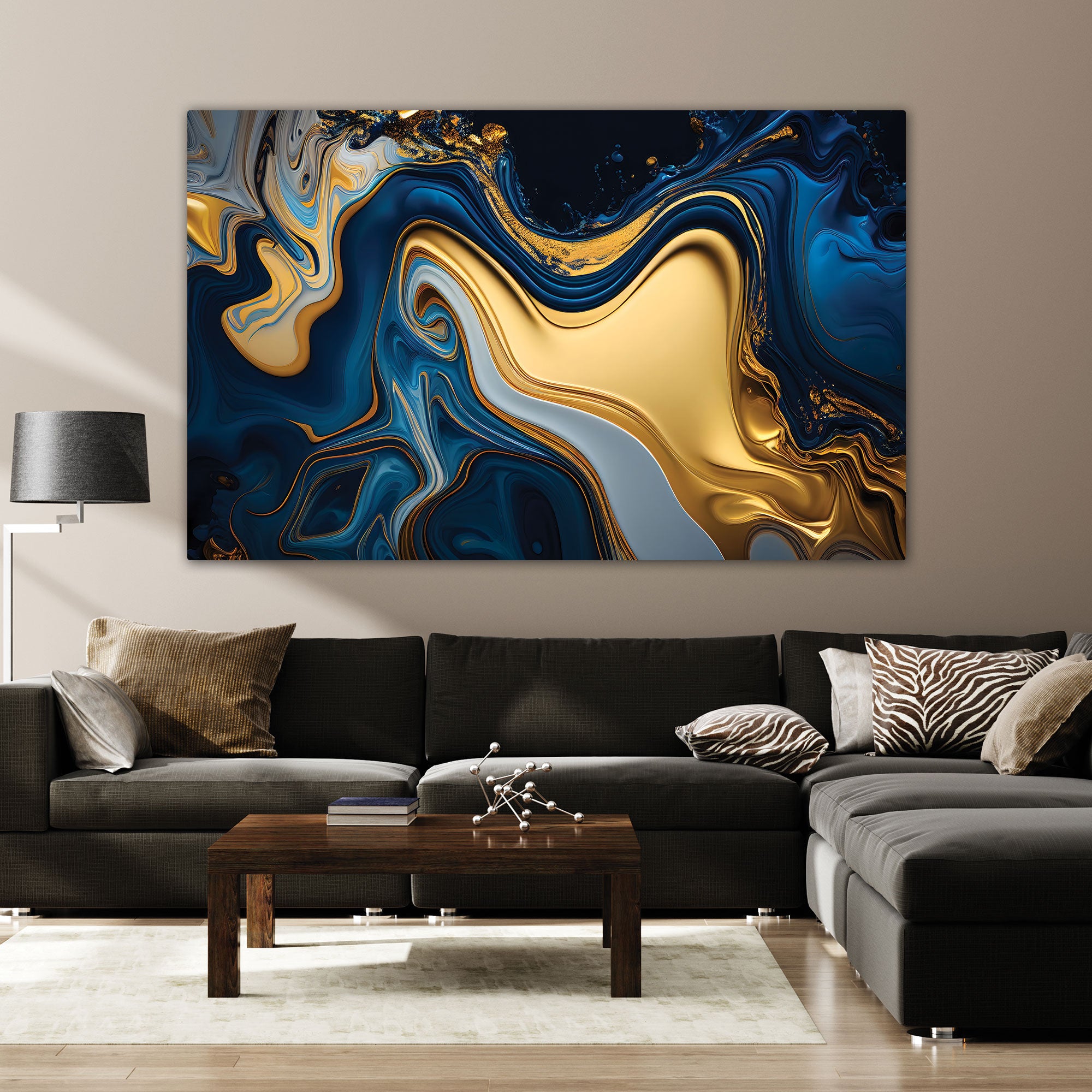 MarbleAbstract Canvas painting with frame Big Size Wall Art for living room,Bedroom,Drawing room,Hotels