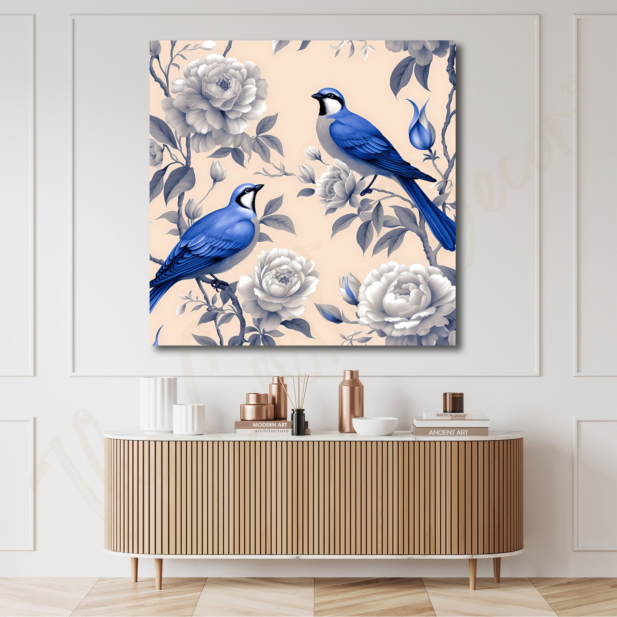 Birds art with frame Big Size Wall Art for living room,Bedroom,Drawing room,Hotels