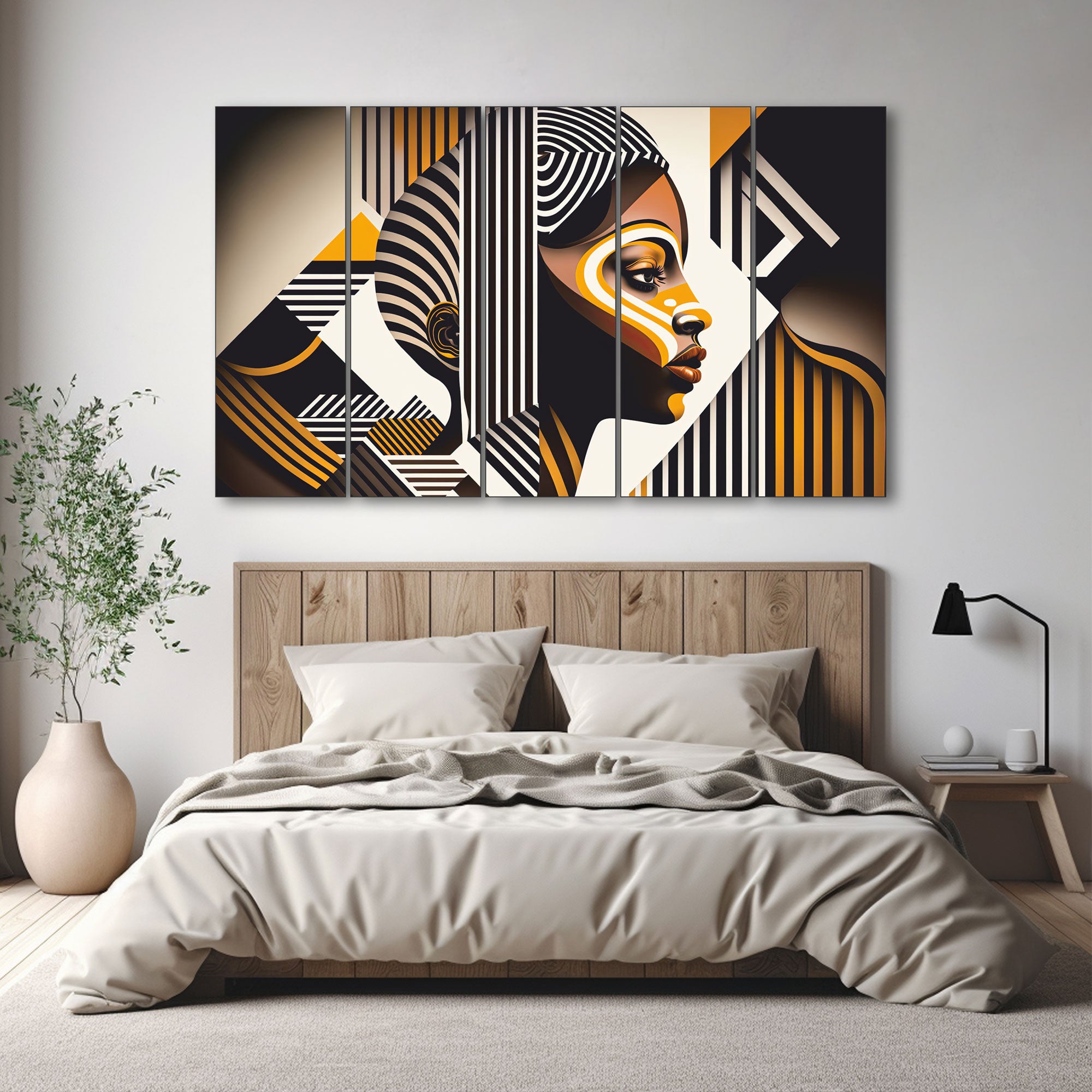 Woman Abstract Painting with frame Big Size Wall Art for living room,Bedroom,Drawing room,Hotels