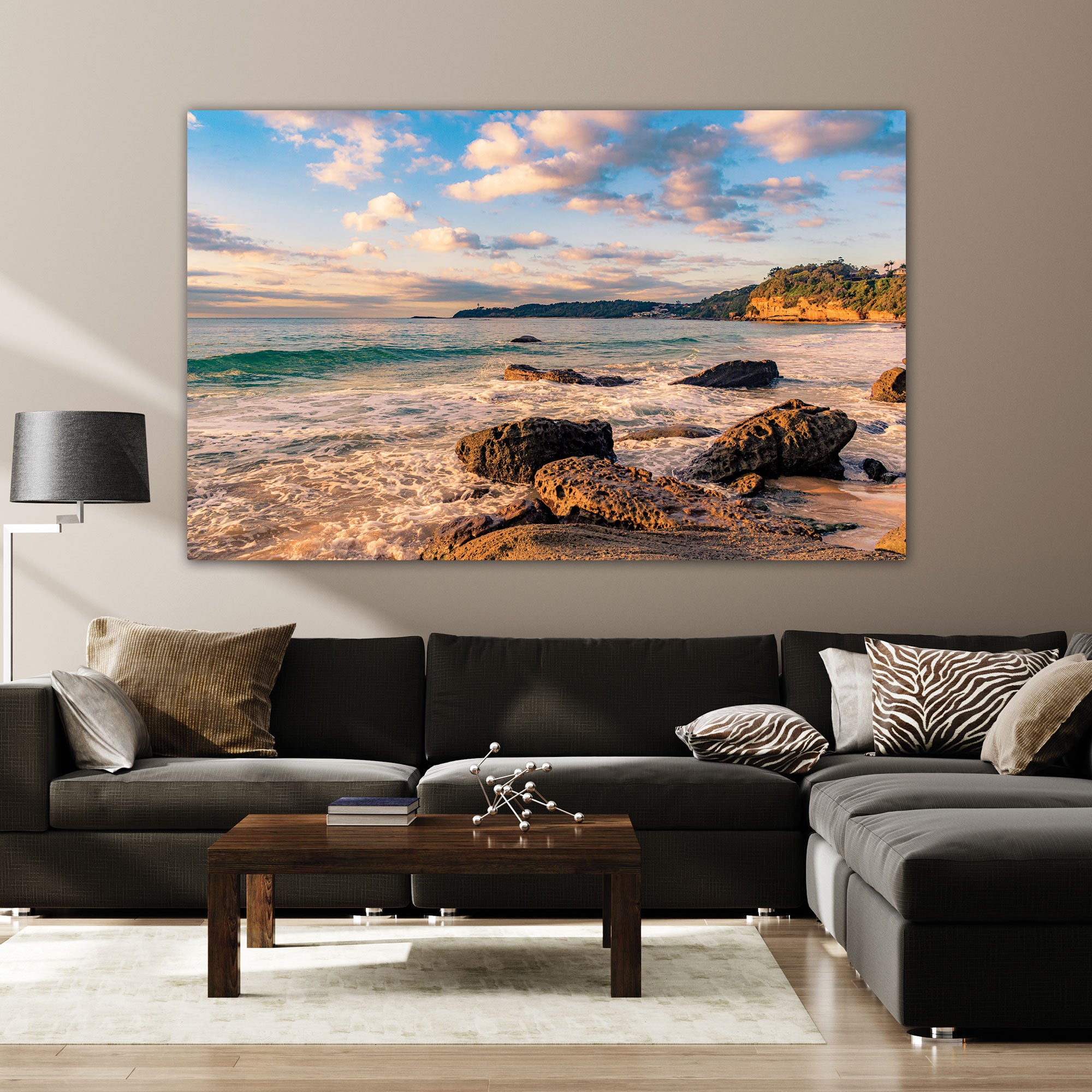 Seaside Canvas painting with frame Big Size Wall Art for living room,Bedroom,Drawing room,Hotels
