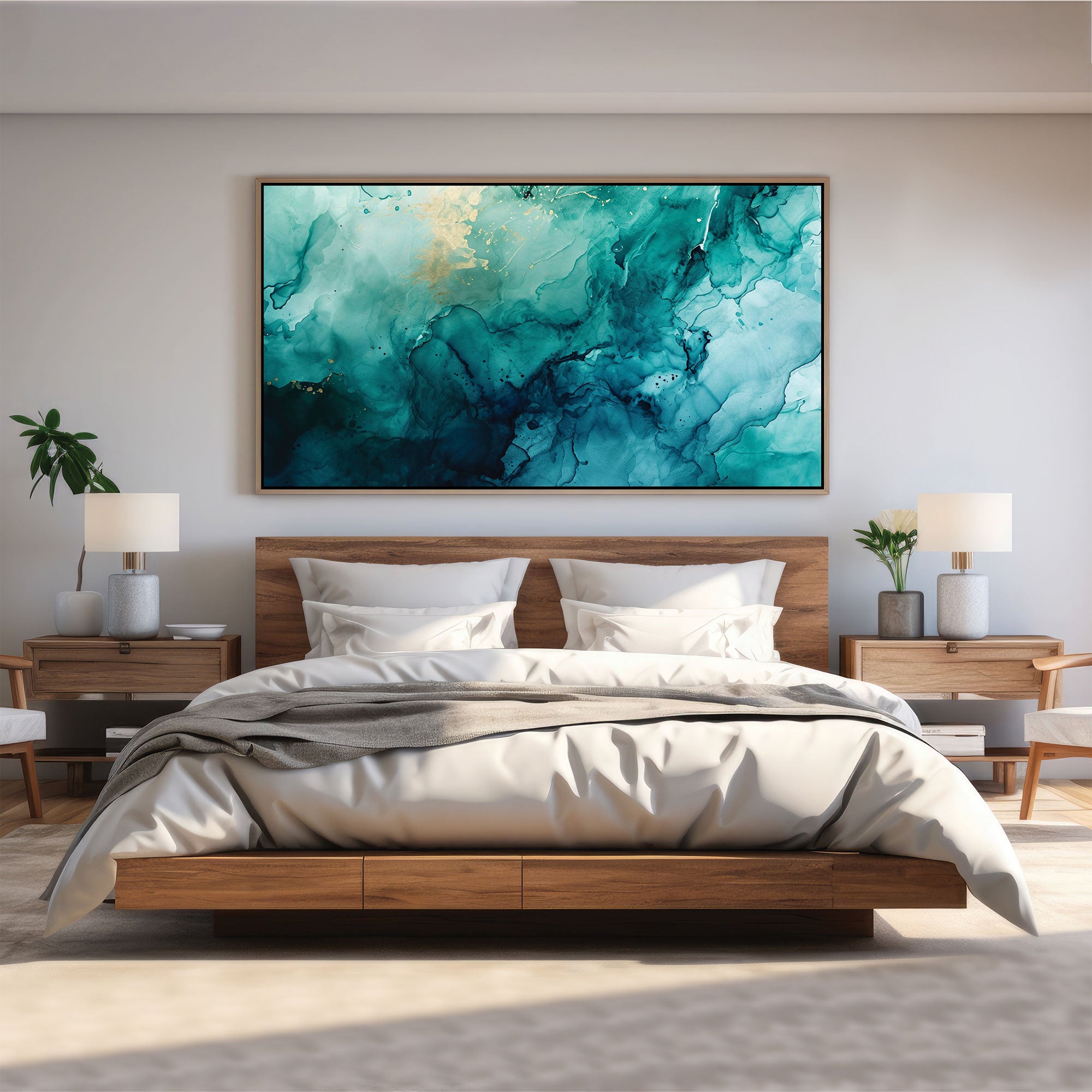 MarbleAbstract Canvas painting with frame Big Size Wall Art for living room,Bedroom,Drawing room,Hotels