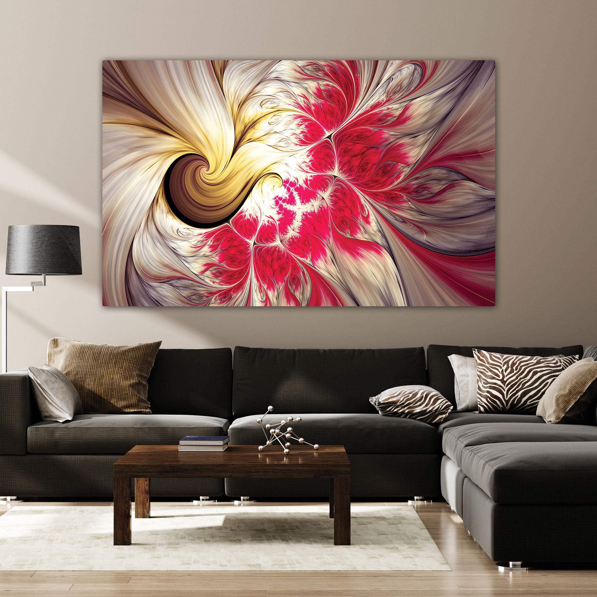 Abstract volour art Canvas painting with frame Big Size Wall Art for living room,Bedroom,Drawing room,Hotels