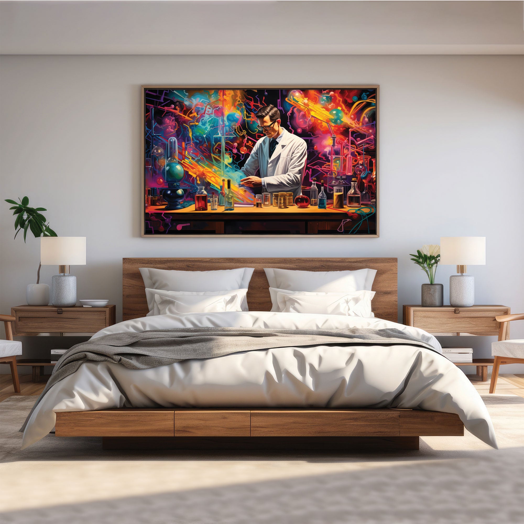 Doctor lab Canvas painting Big Size Wall Art for living room,Bedroom,Drawing room,Hotels