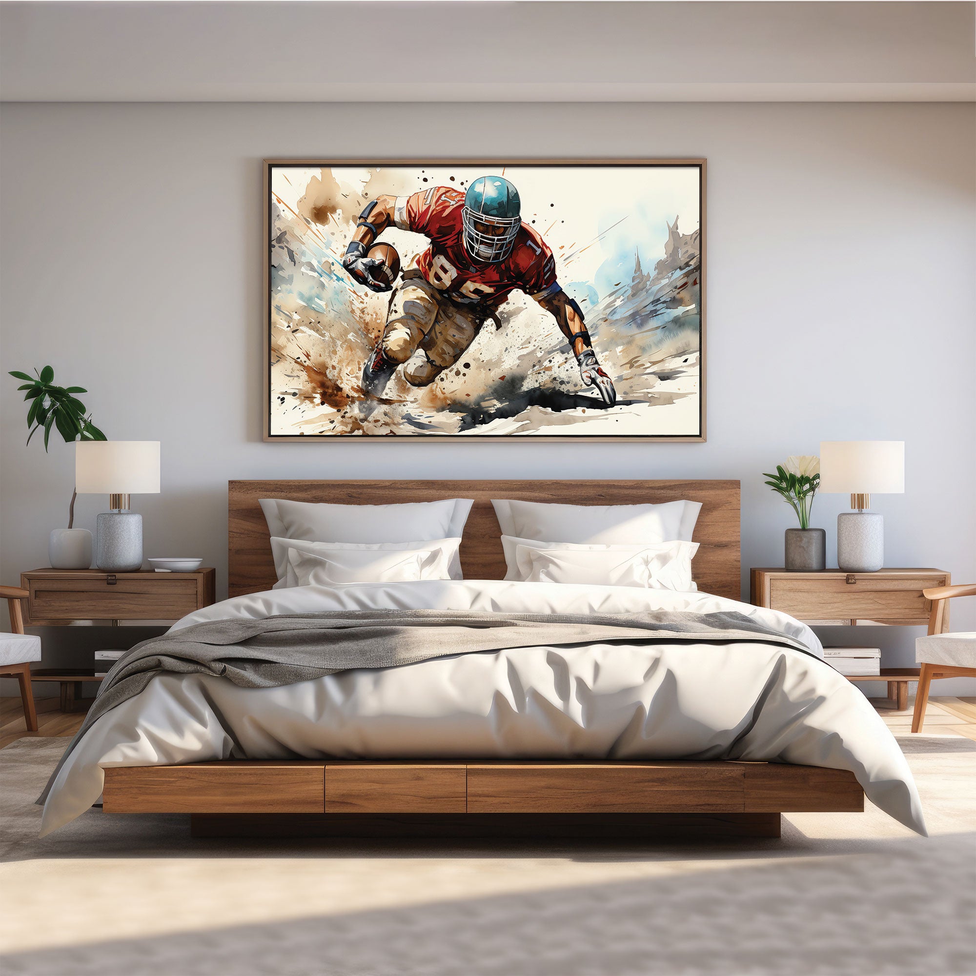 Rugby Canvas painting with frame Big Size Wall Art for living room,Bedroom,Drawing room,Hotels