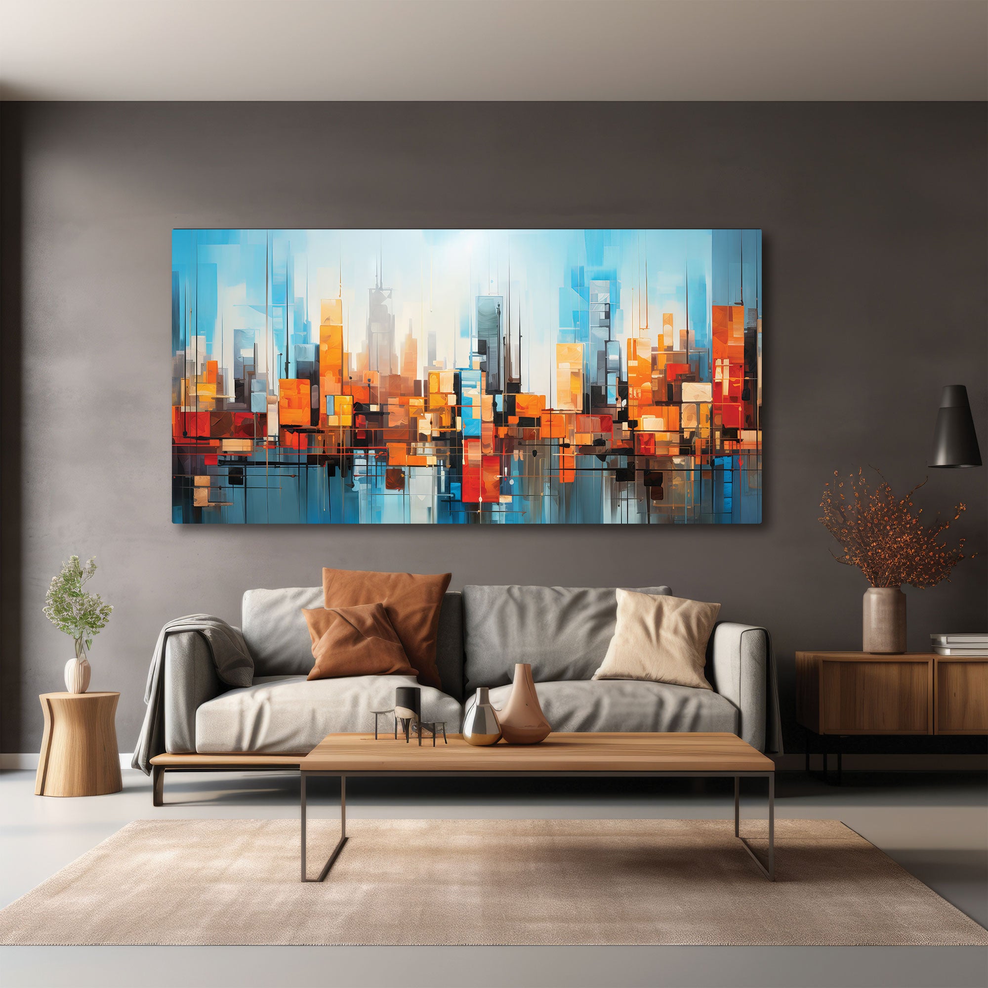 Multi colour Canvas painting with frame Big Size Wall Art for living room,Bedroom,Drawing room,Hotels