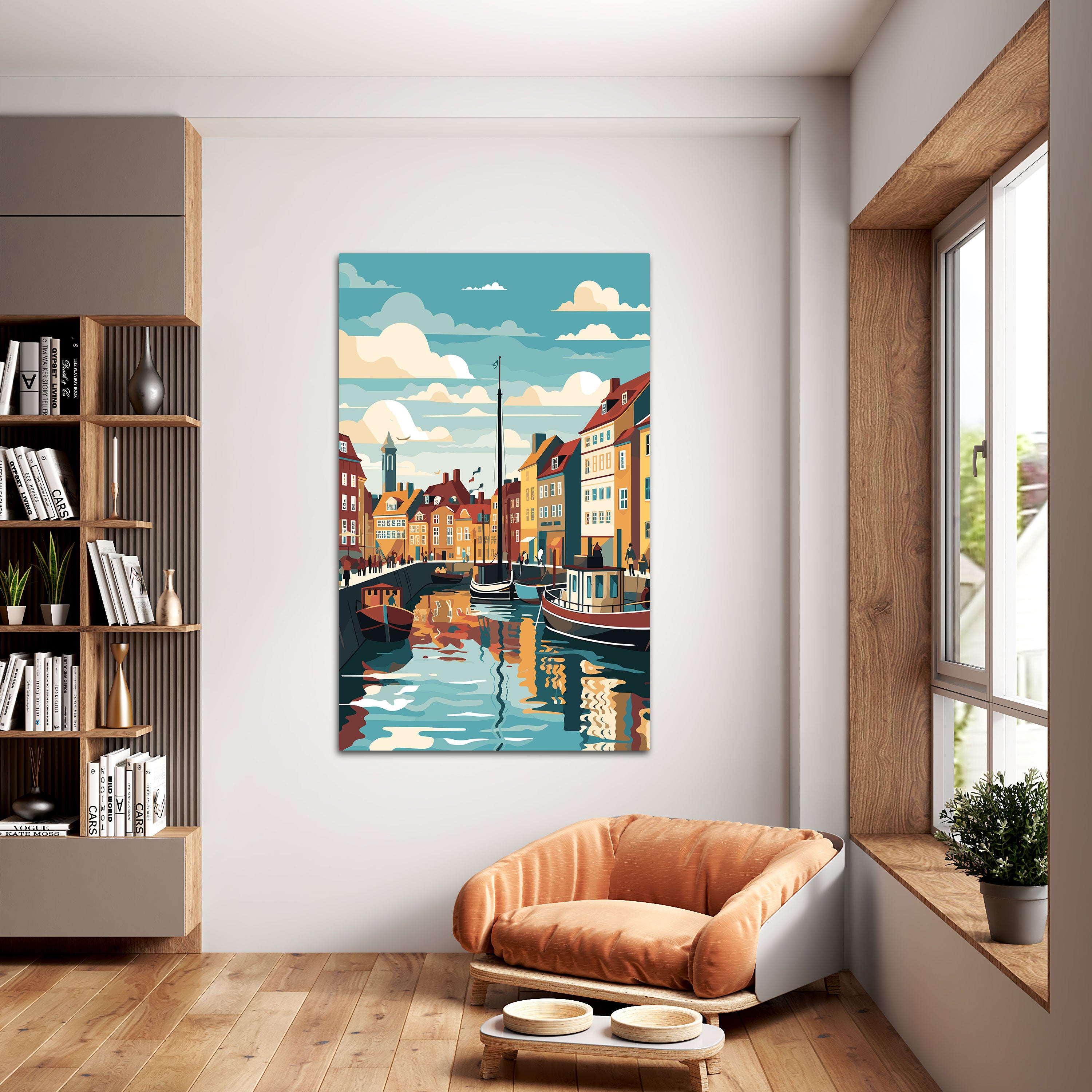riverAbstract Canvas painting with frame Big Size Wall Art for living room,Bedroom,Drawing room,Hotels