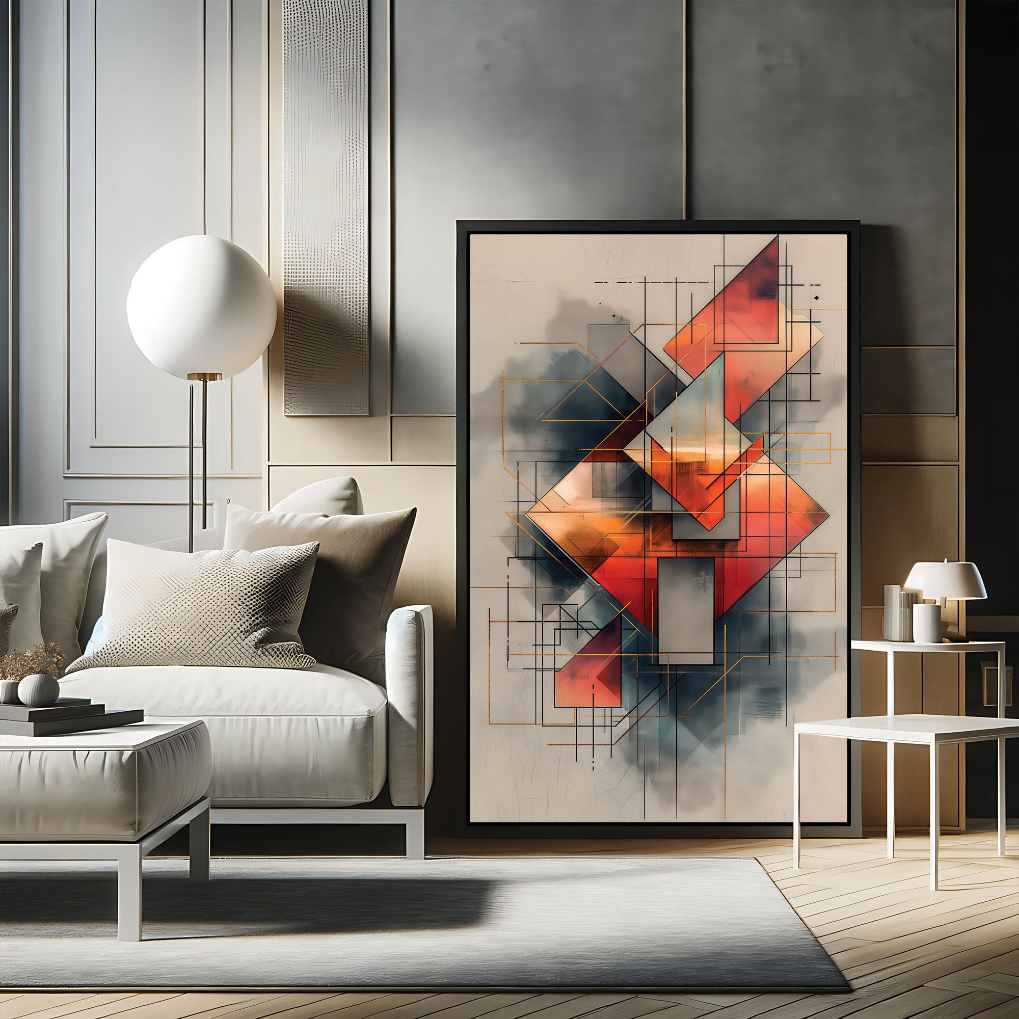 Abstract Canvas painting with frame Big Size Wall Art for living room,Bedroom,Drawing room,Hotels