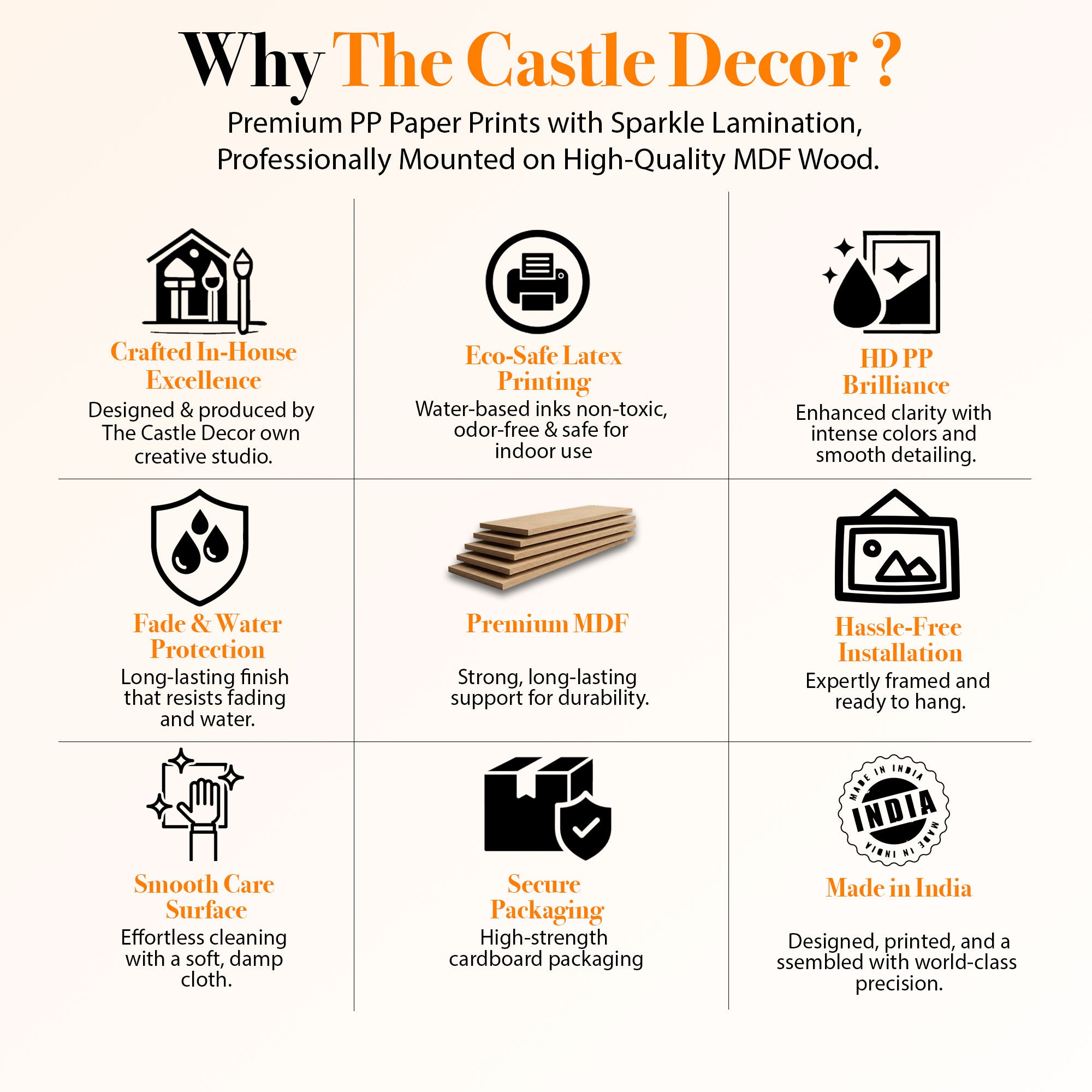 The Castle Decor Chhatrapati Shivaji Maharaj Horse Ride 5 Panel Sparkle Finish MDF Wall Painting Maratha Warrior Home Office Decoration