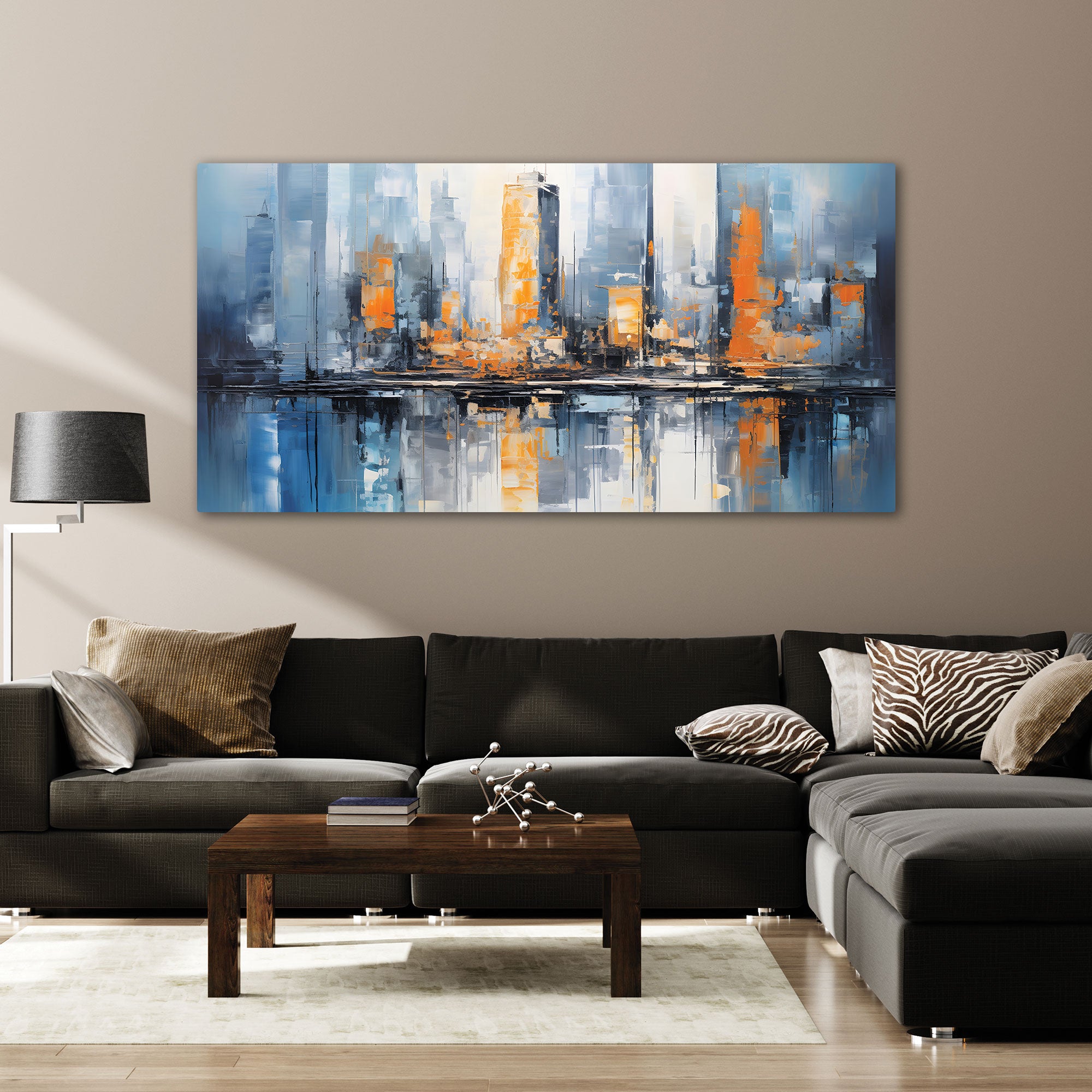 ModernAbstract Canvas painting with frame Big Size Wall Art for living room,Bedroom,Drawing room,Hotels
