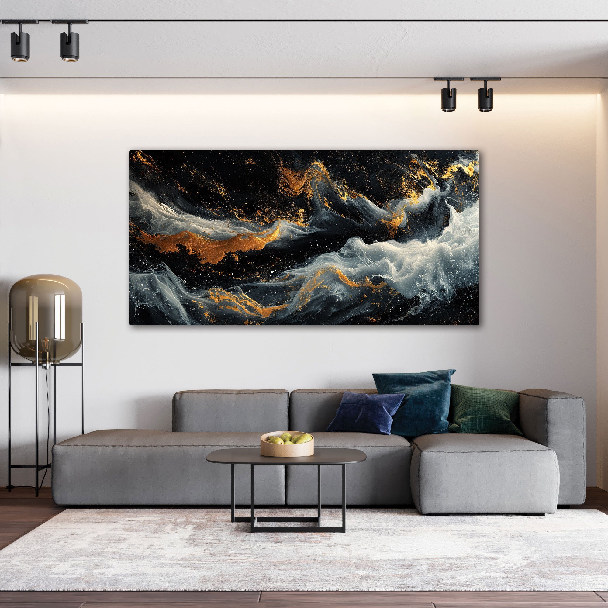 MarbleAbstract Canvas painting Big Size Wall Art for living room,Bedroom,Drawing room,Hotels