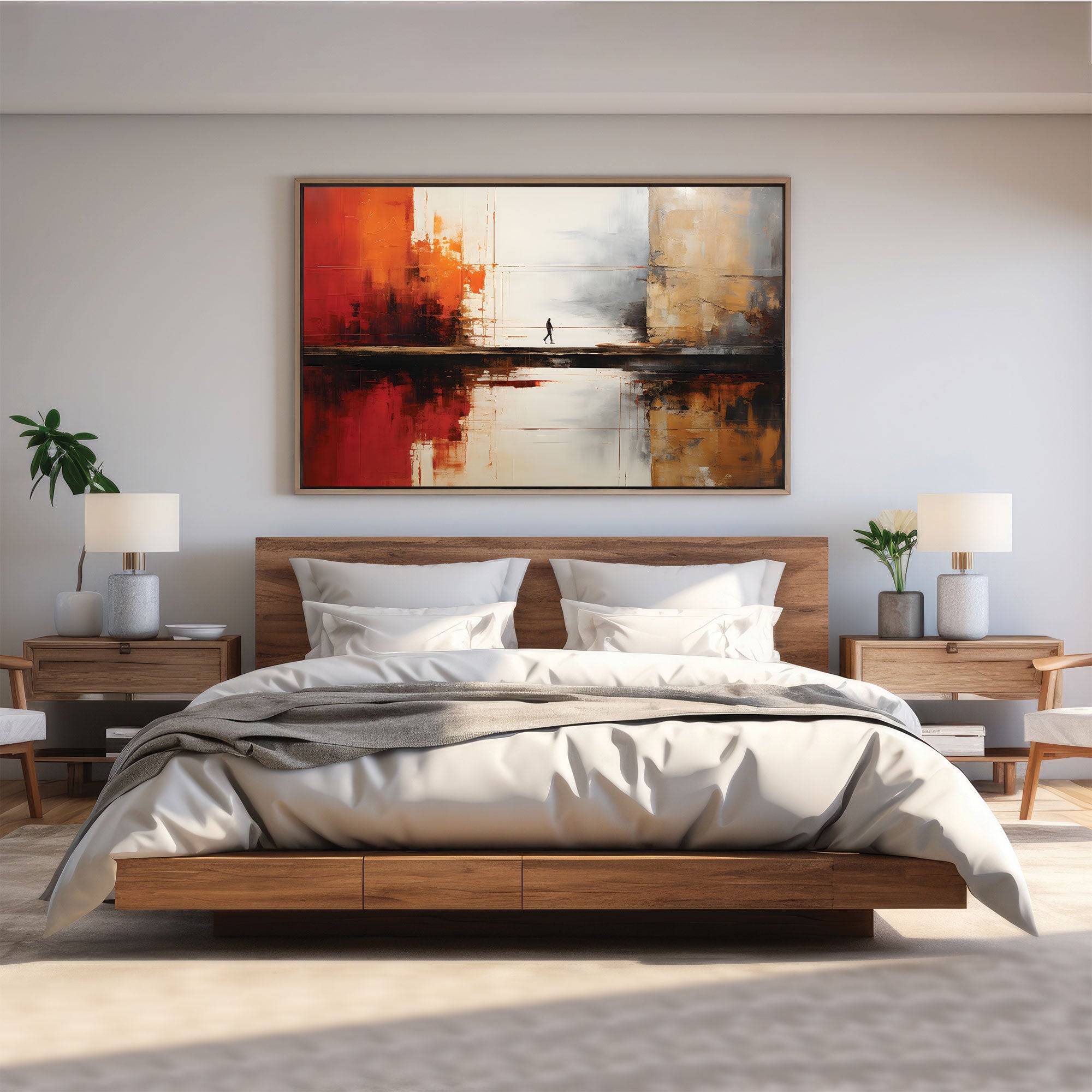 Abstract Canvas painting with frame Big Size Wall Art for living room,Bedroom,Drawing room,Hotels