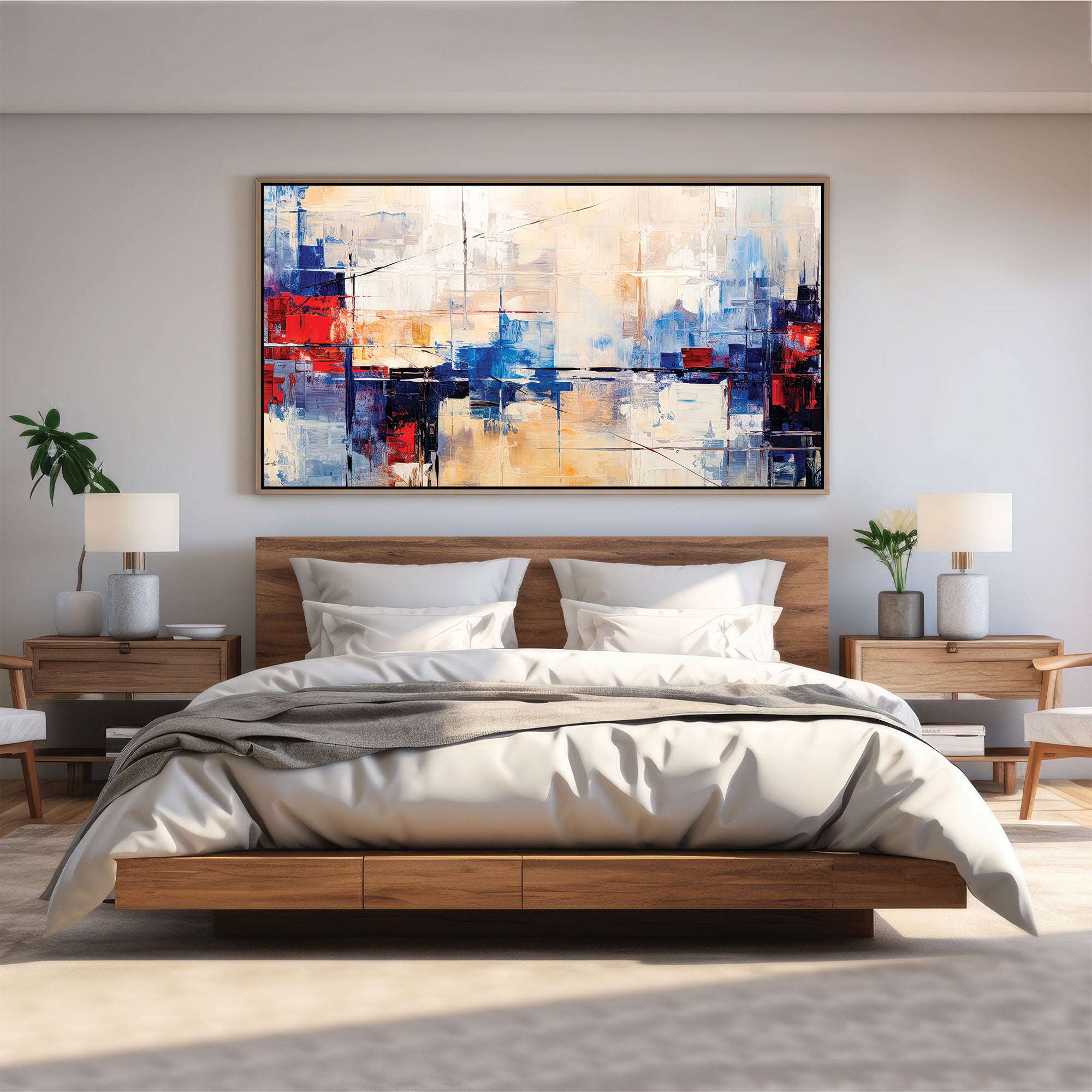 Abstract Canvas painting with frame Big Size Wall Art for living room,Bedroom,Drawing room,Hotels