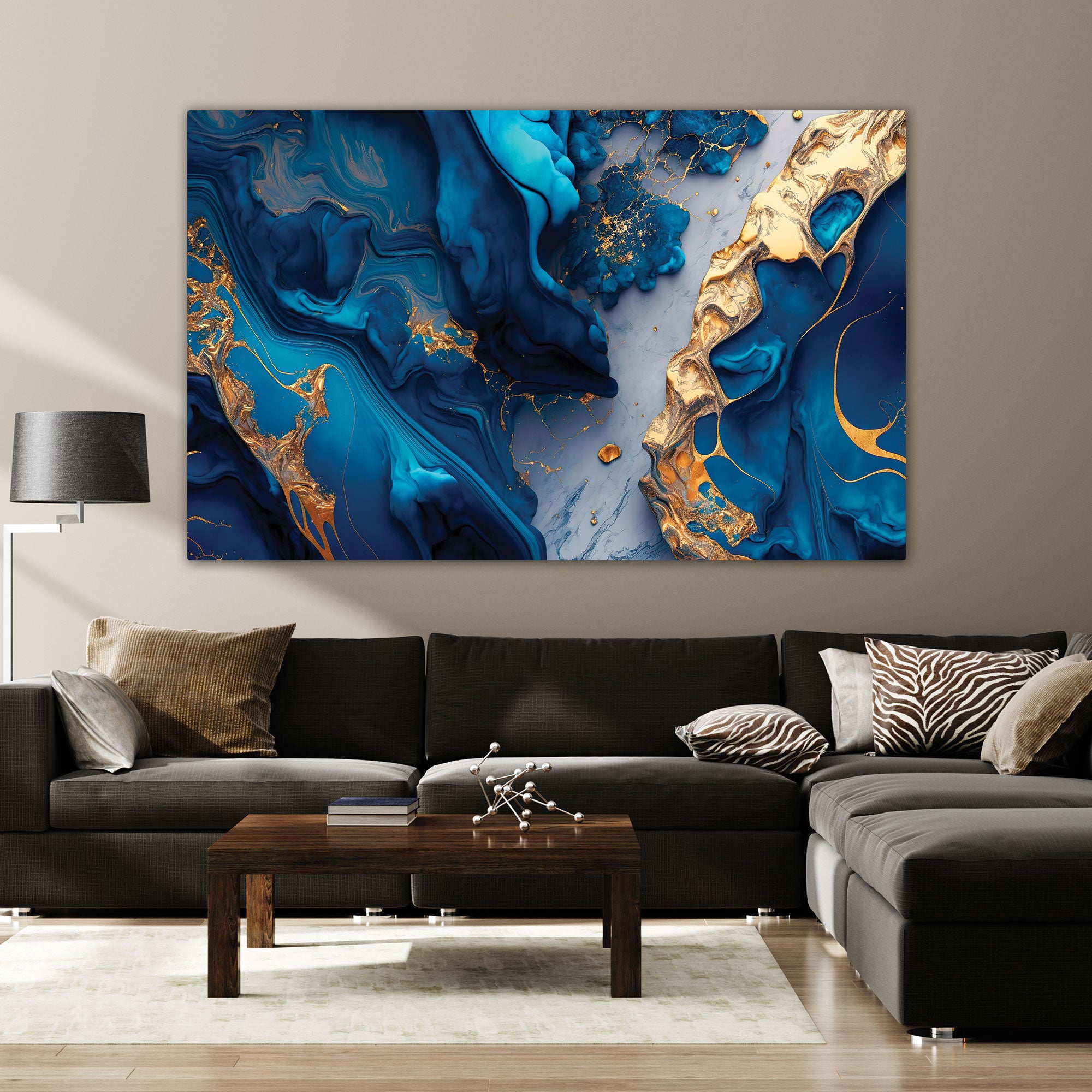 MarbleAbstract Canvas painting with frame Big Size Wall Art for living room,Bedroom,Drawing room,Hotels
