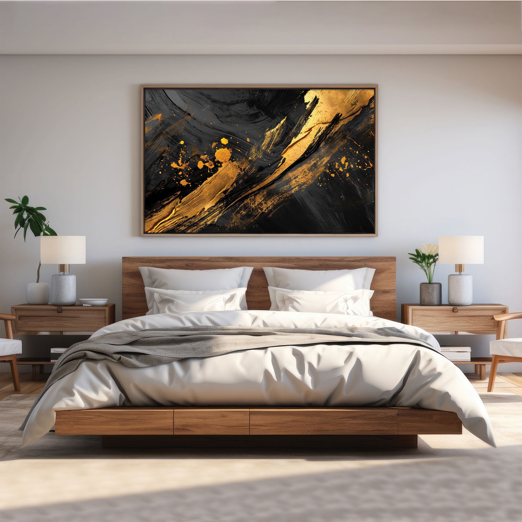 MarbleAbstract Canvas painting with frame Big Size Wall Art for living room,Bedroom,Drawing room,Hotels