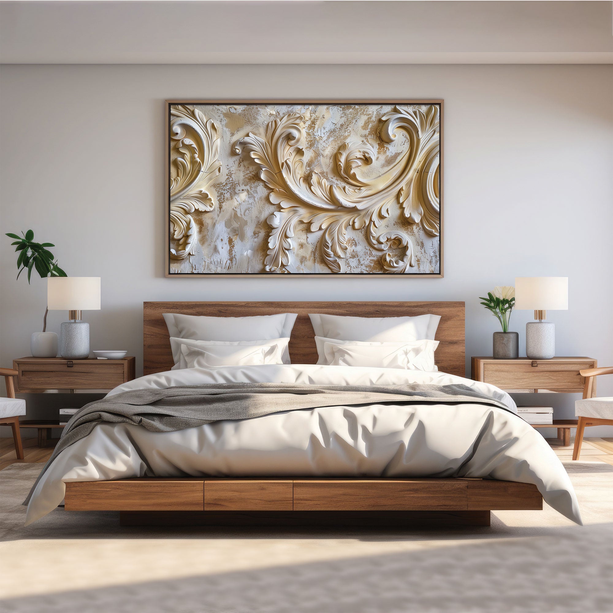 Modern wall putty Canvas painting Big Size Wall Art for living room,Bedroom,Drawing room,Hotels