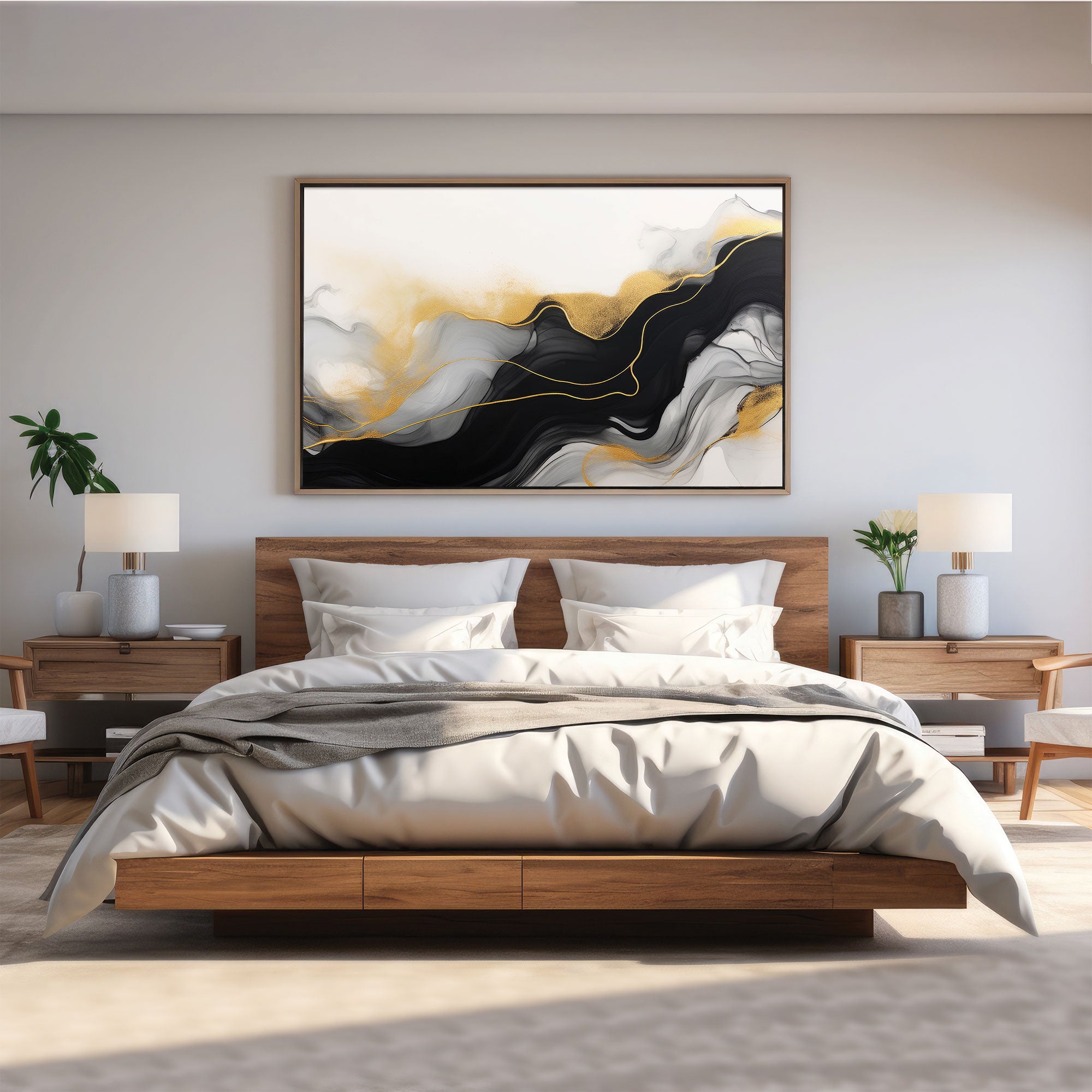 MarbleAbstract Canvas painting with frame Big Size Wall Art for living room,Bedroom,Drawing room,Hotels
