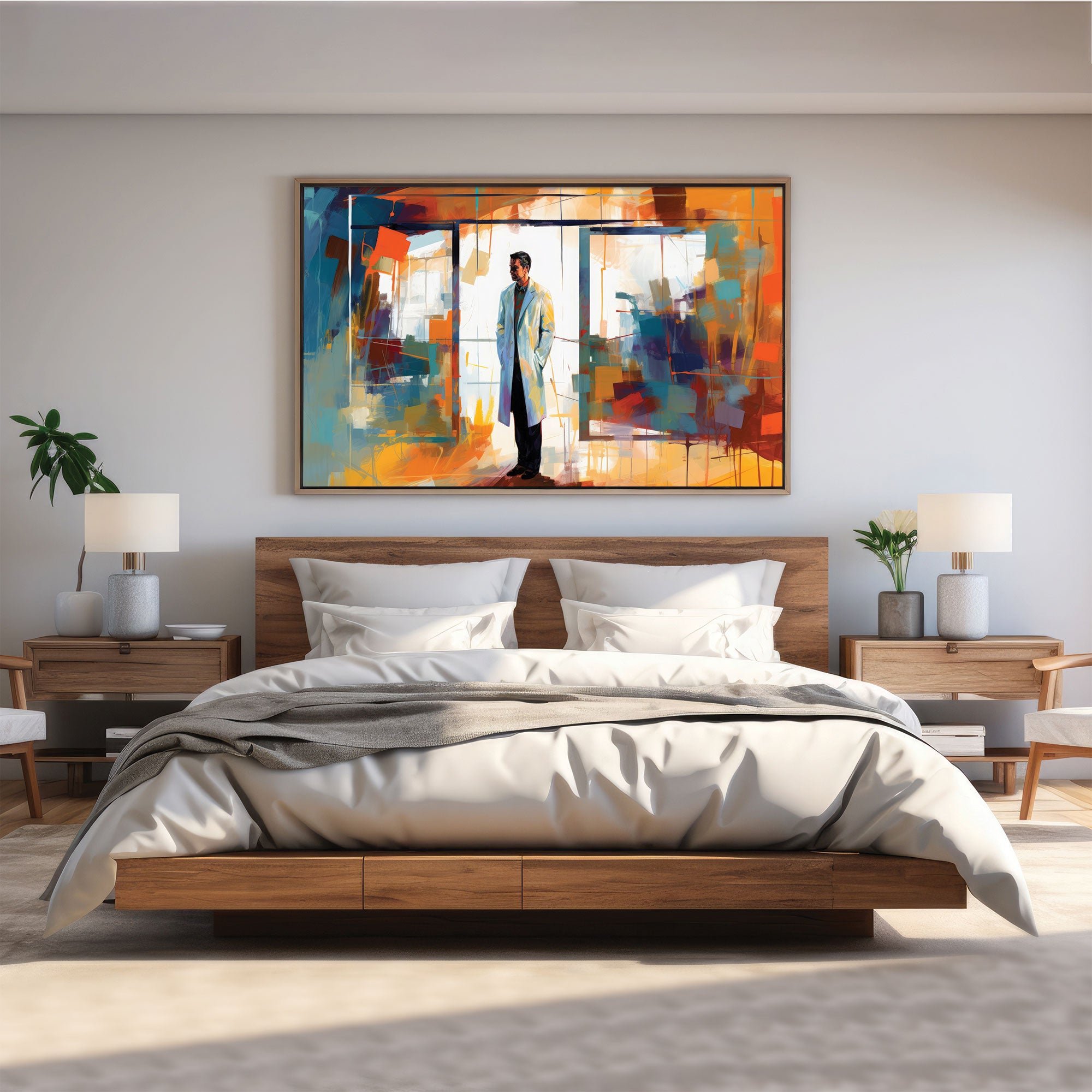 Doctor Canvas painting with frame Big Size Wall Art for living room,Bedroom,Drawing room,Hotels