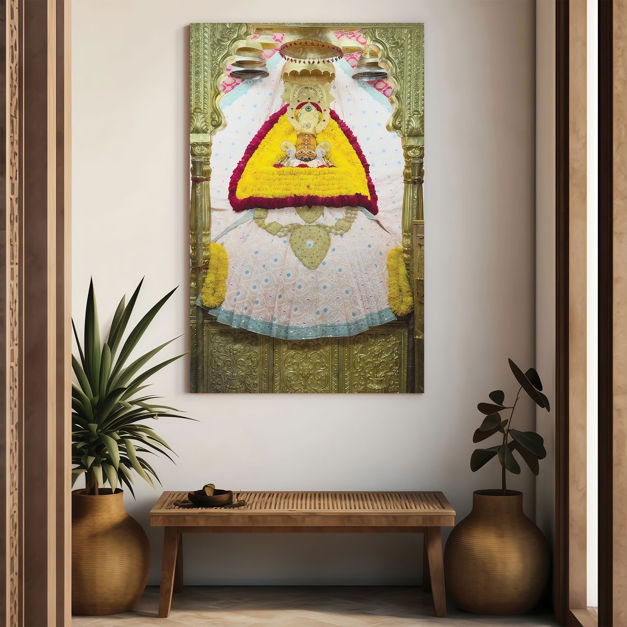 Khatu Shyam Ji Maharaj painting Big Size Wall Art for living room,Bedroom,Drawing room,Hotels
