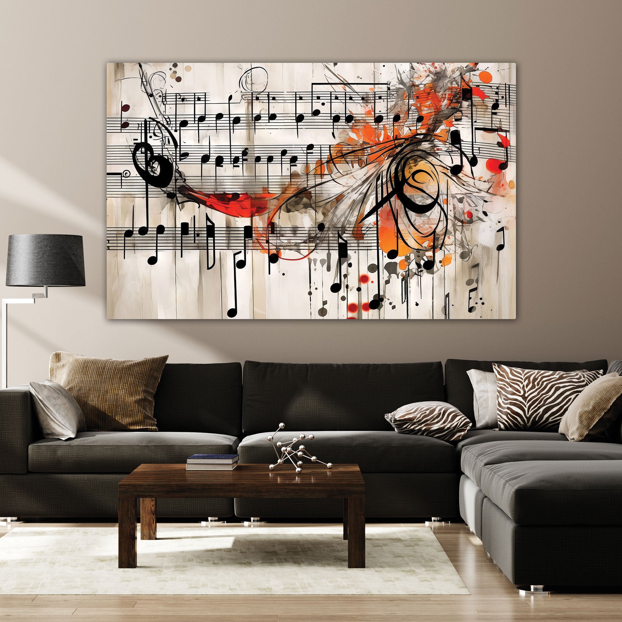 Music art Canvas painting with frame Big Size Wall Art for living room,Bedroom,Drawing room,Hotels