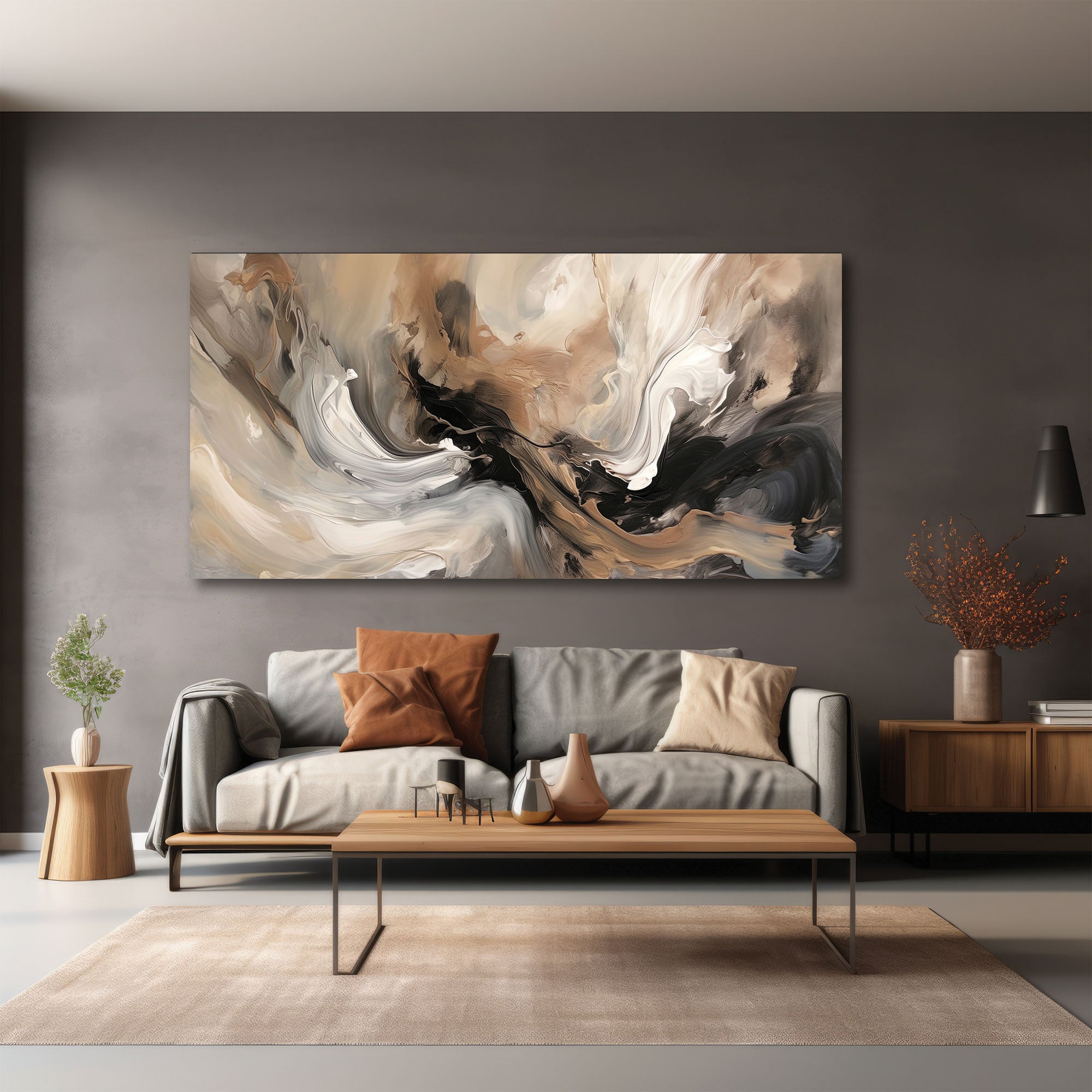 Abstract Canvas painting with frame Big Size Wall Art for living room,Bedroom,Drawing room,Hotels