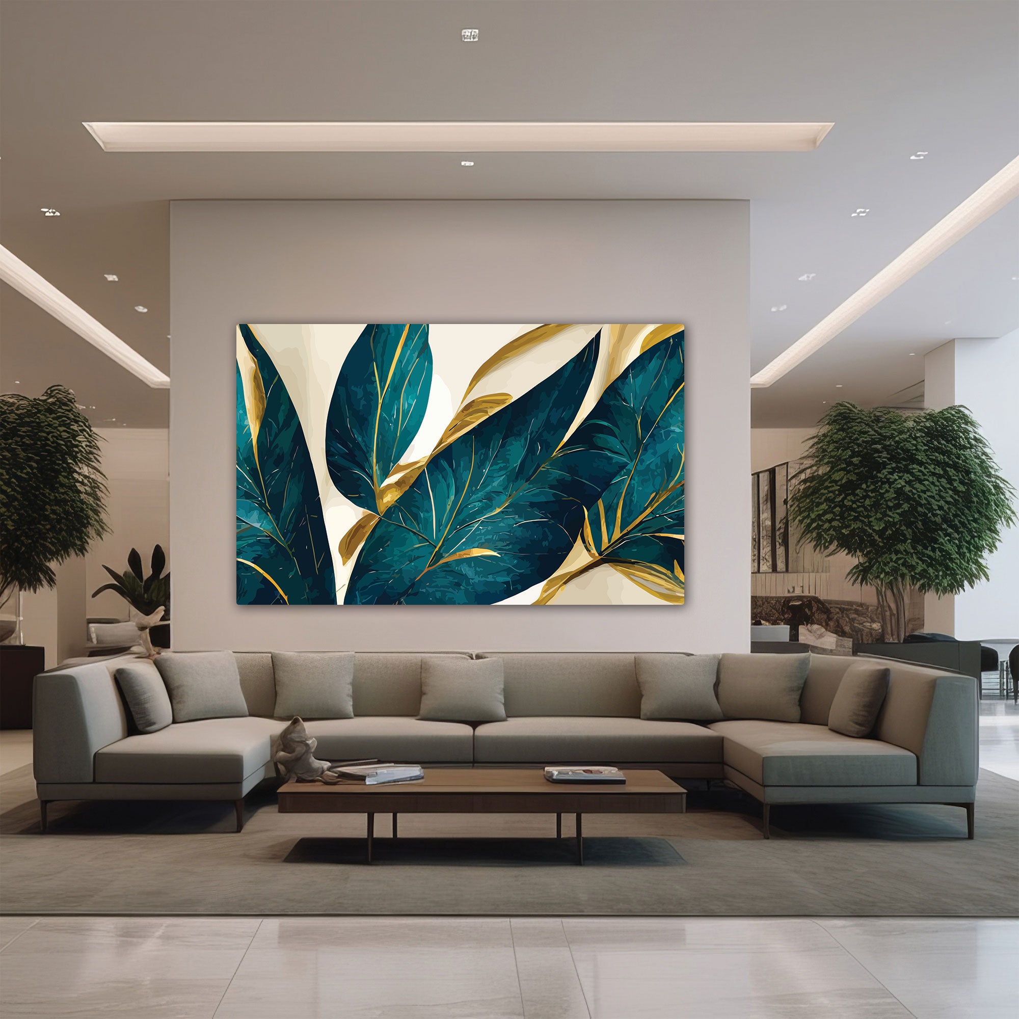 Abstract flower Canvas painting with frame Big Size Wall Art for living room,Bedroom,Drawing room,Hotels
