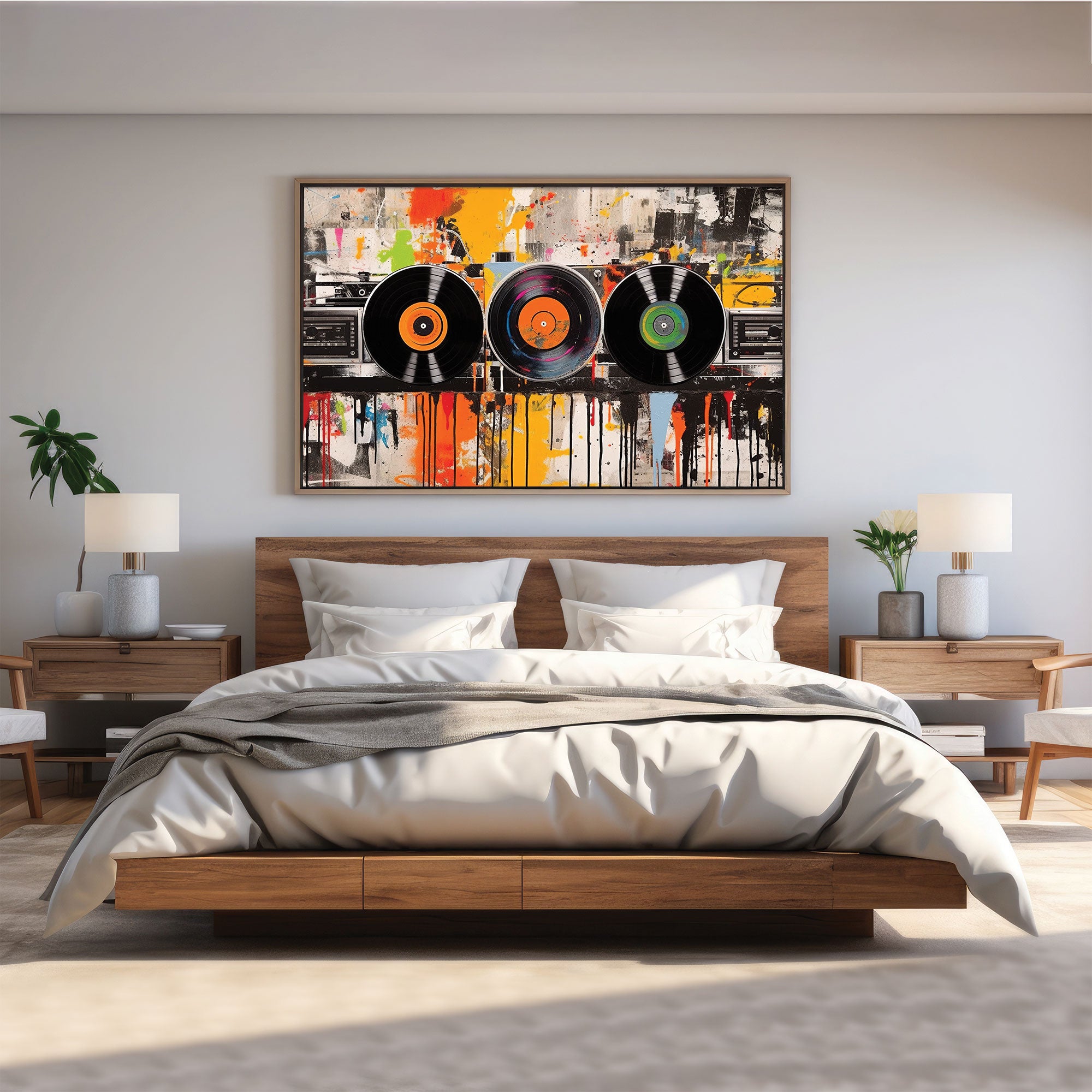 Music art Canvas painting with frame Big Size Wall Art for living room,Bedroom,Drawing room,Hotels