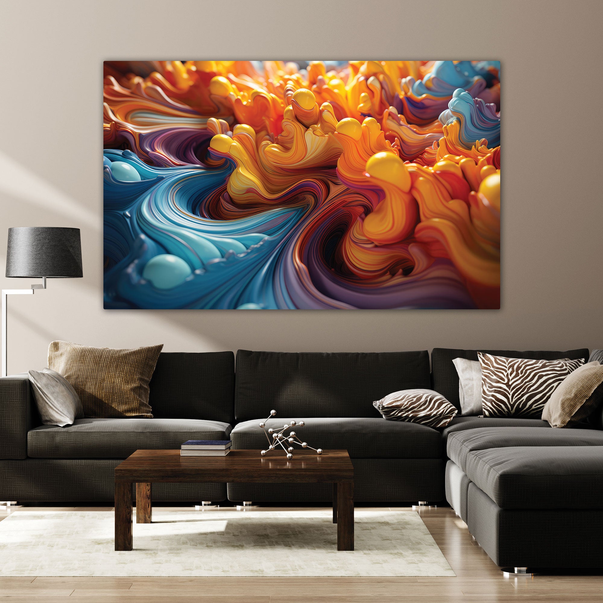 Abstract art Canvas painting Big Size Wall Art for living room,Bedroom,Drawing room,Hotels