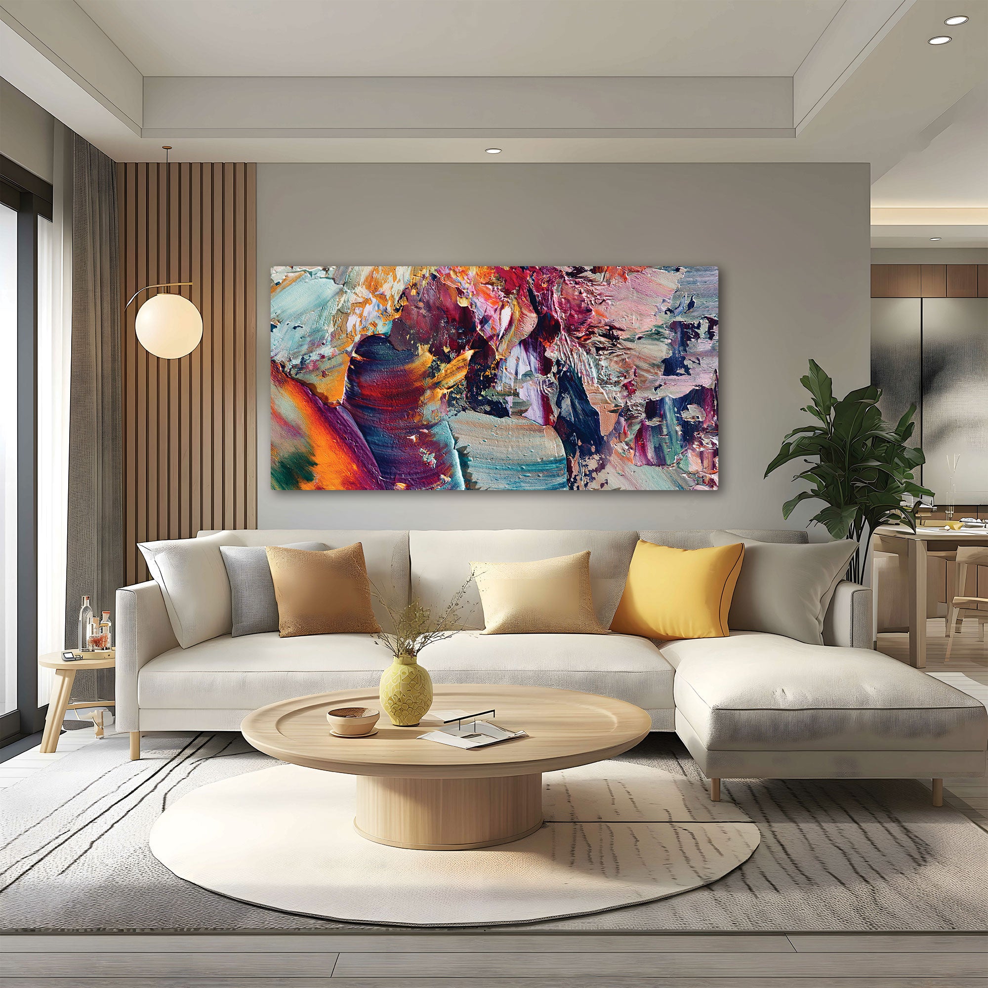 Abstract Canvas painting with frame Big Size Wall Art for living room,Bedroom,Drawing room,Hotels