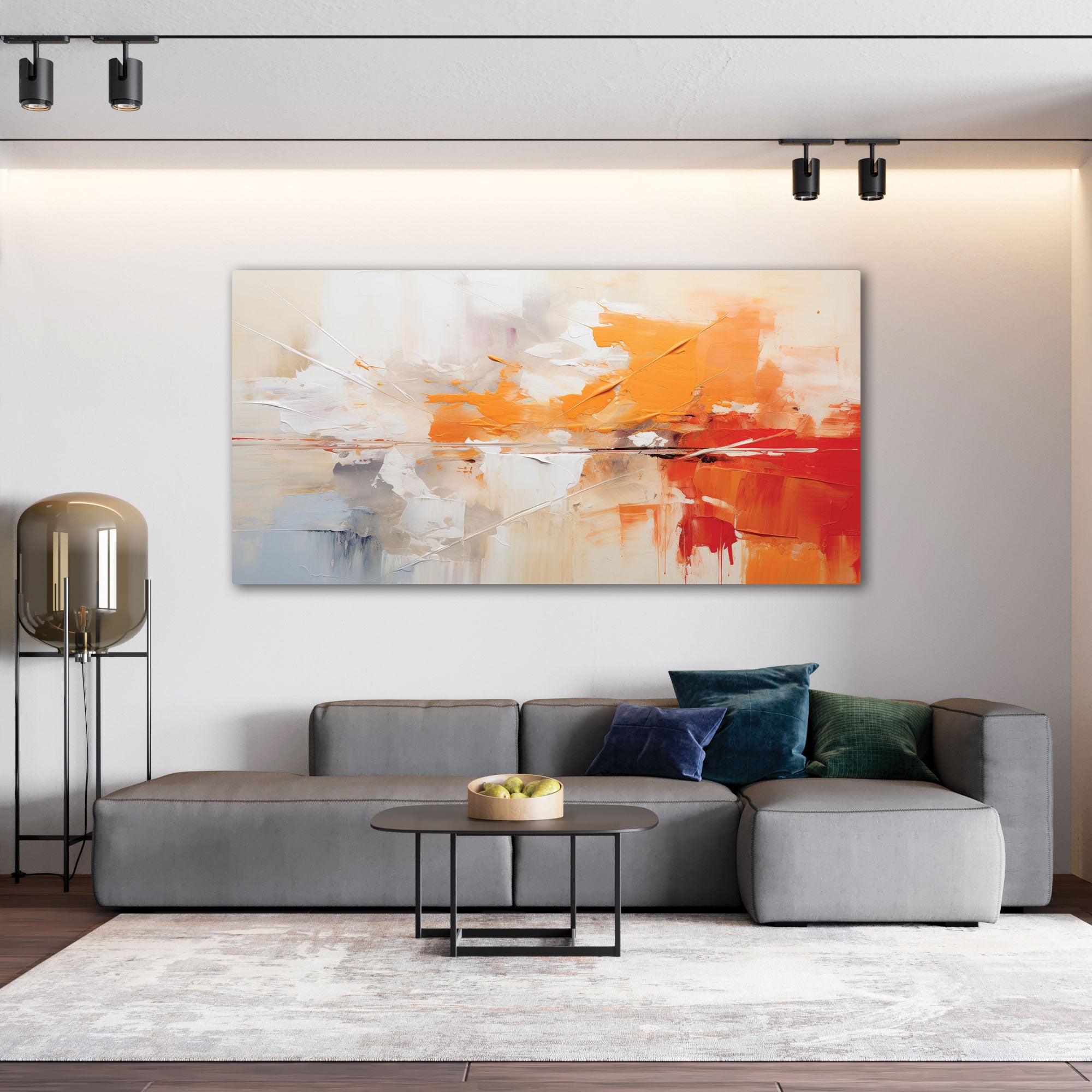 Abstract Canvas painting with frame Big Size Wall Art for living room,Bedroom,Drawing room,Hotels