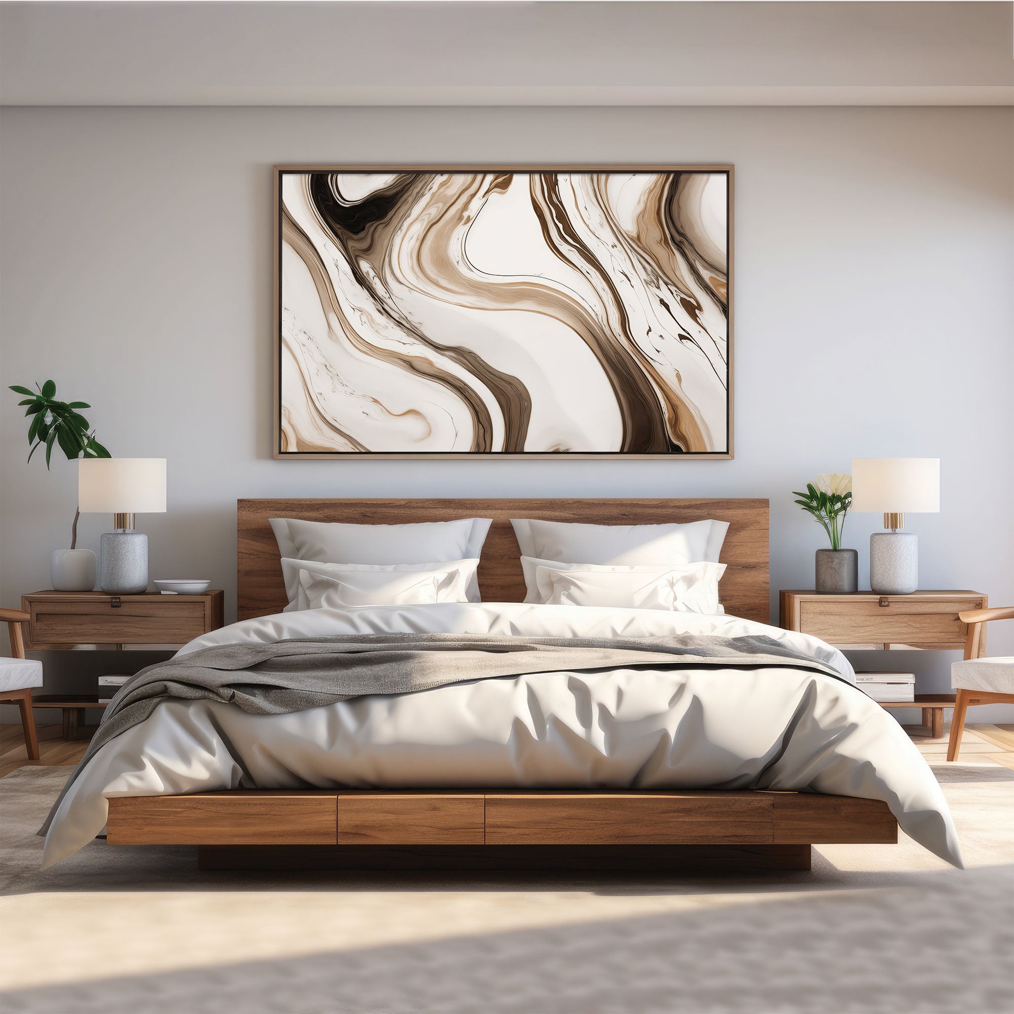 MarbleAbstract Canvas painting with frame Big Size Wall Art for living room,Bedroom,Drawing room,Hotels