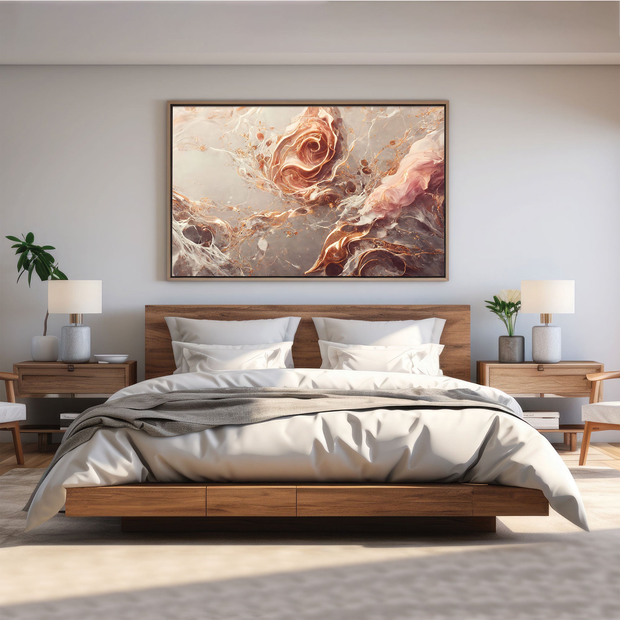 MarbleAbstract Canvas painting with frame Big Size Wall Art for living room,Bedroom,Drawing room,Hotels