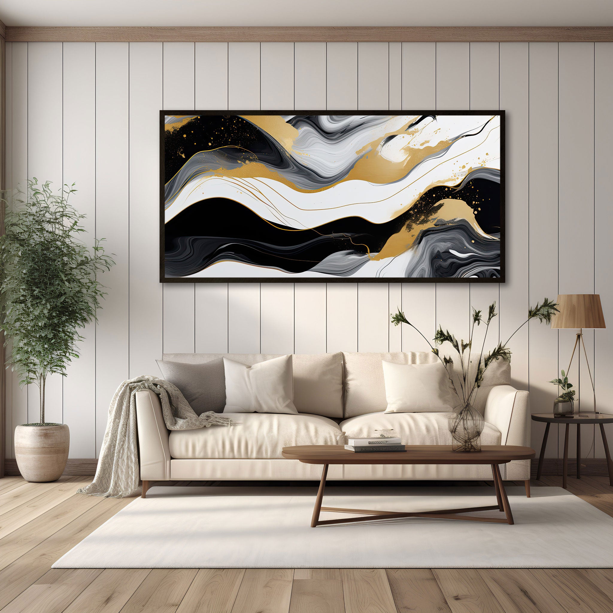MarbleAbstract Canvas painting with frame Big Size Wall Art for living room,Bedroom,Drawing room,Hotels