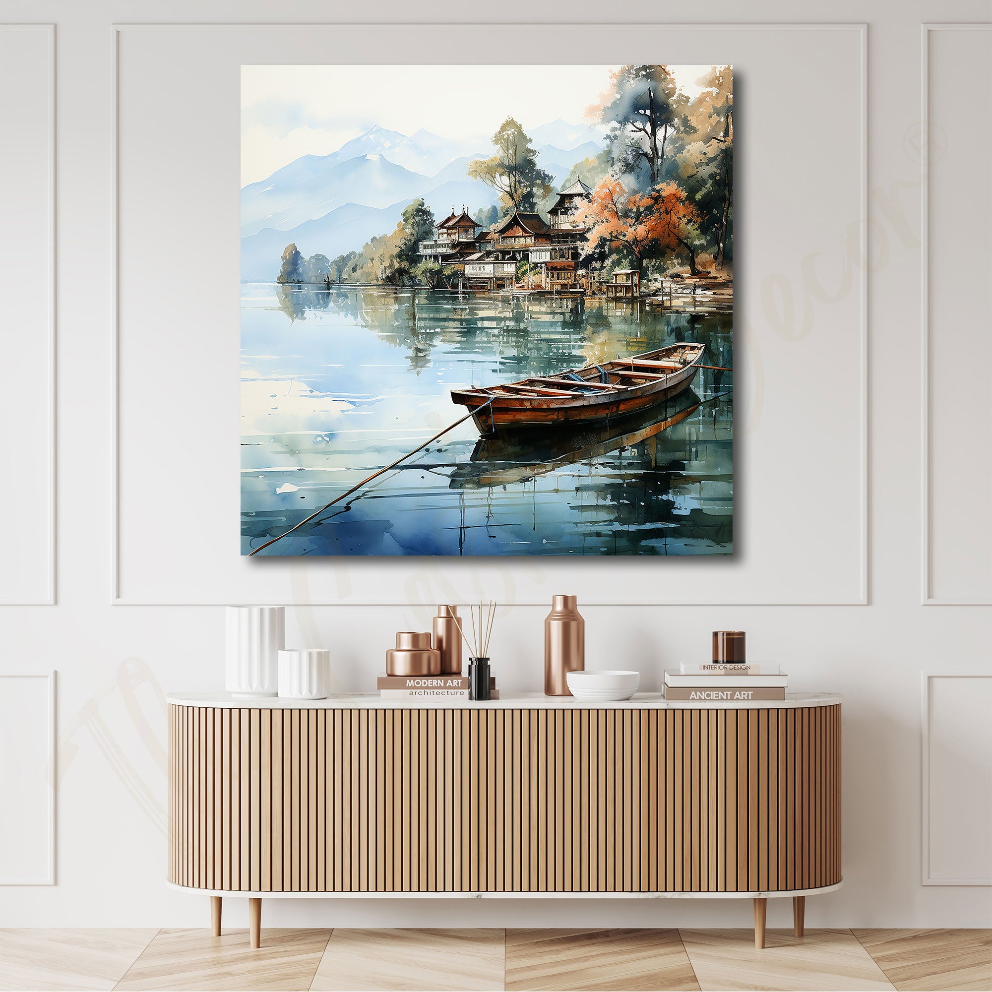 Nature colour painting with frame Big Size Wall Art for living room,Bedroom,Drawing room,Hotels