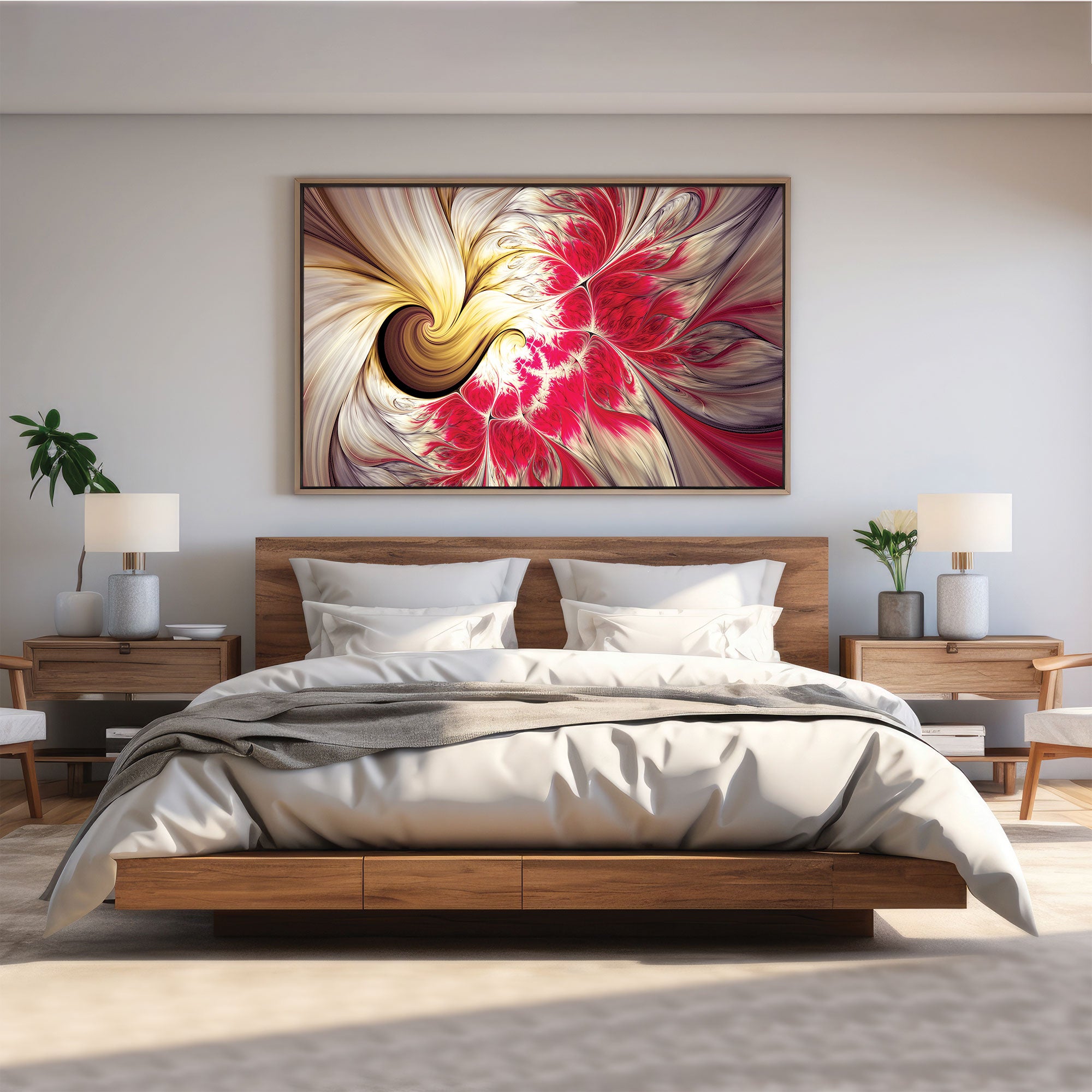 Abstract volour art Canvas painting with frame Big Size Wall Art for living room,Bedroom,Drawing room,Hotels
