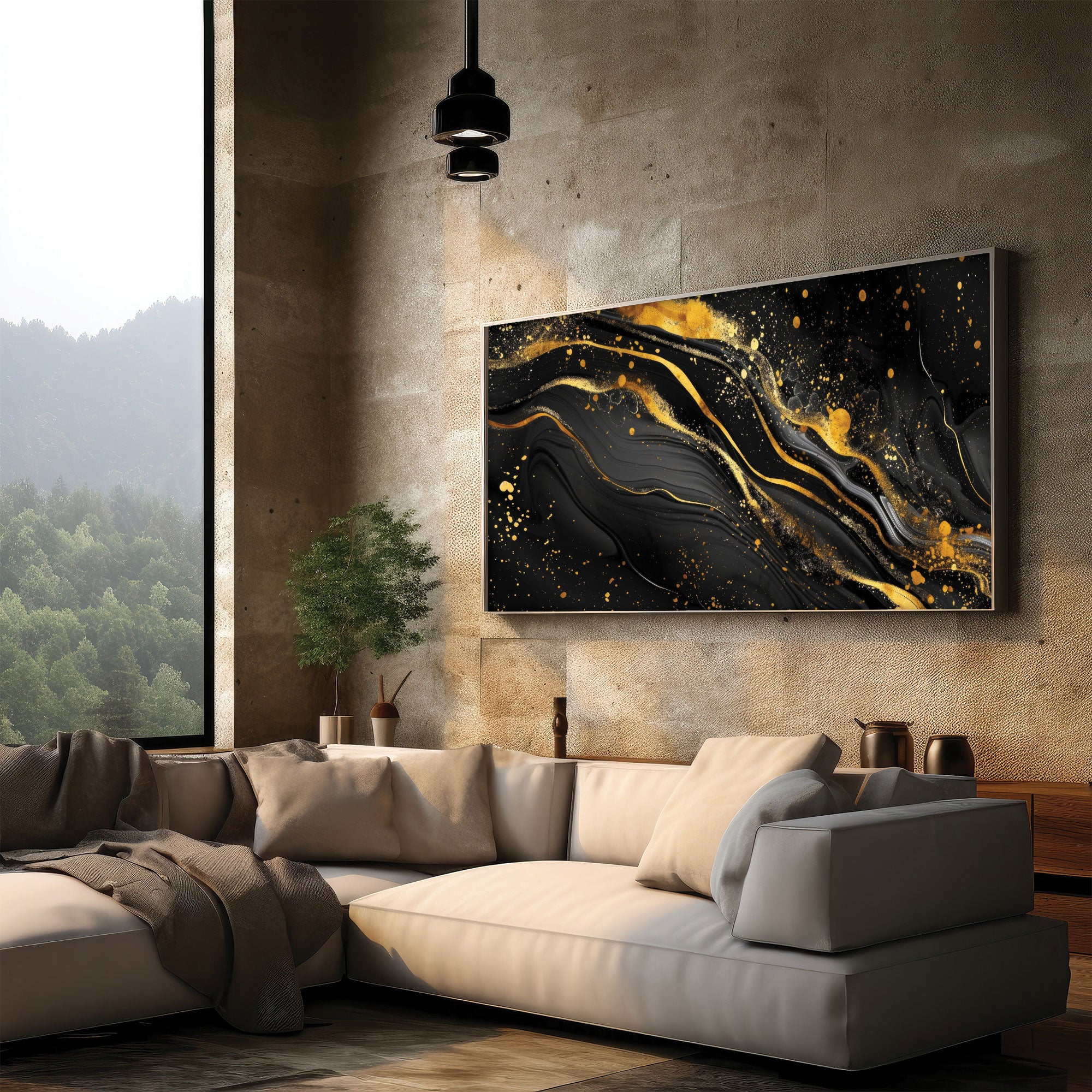 MarbleAbstract Canvas painting with frame Big Size Wall Art for living room,Bedroom,Drawing room,Hotels
