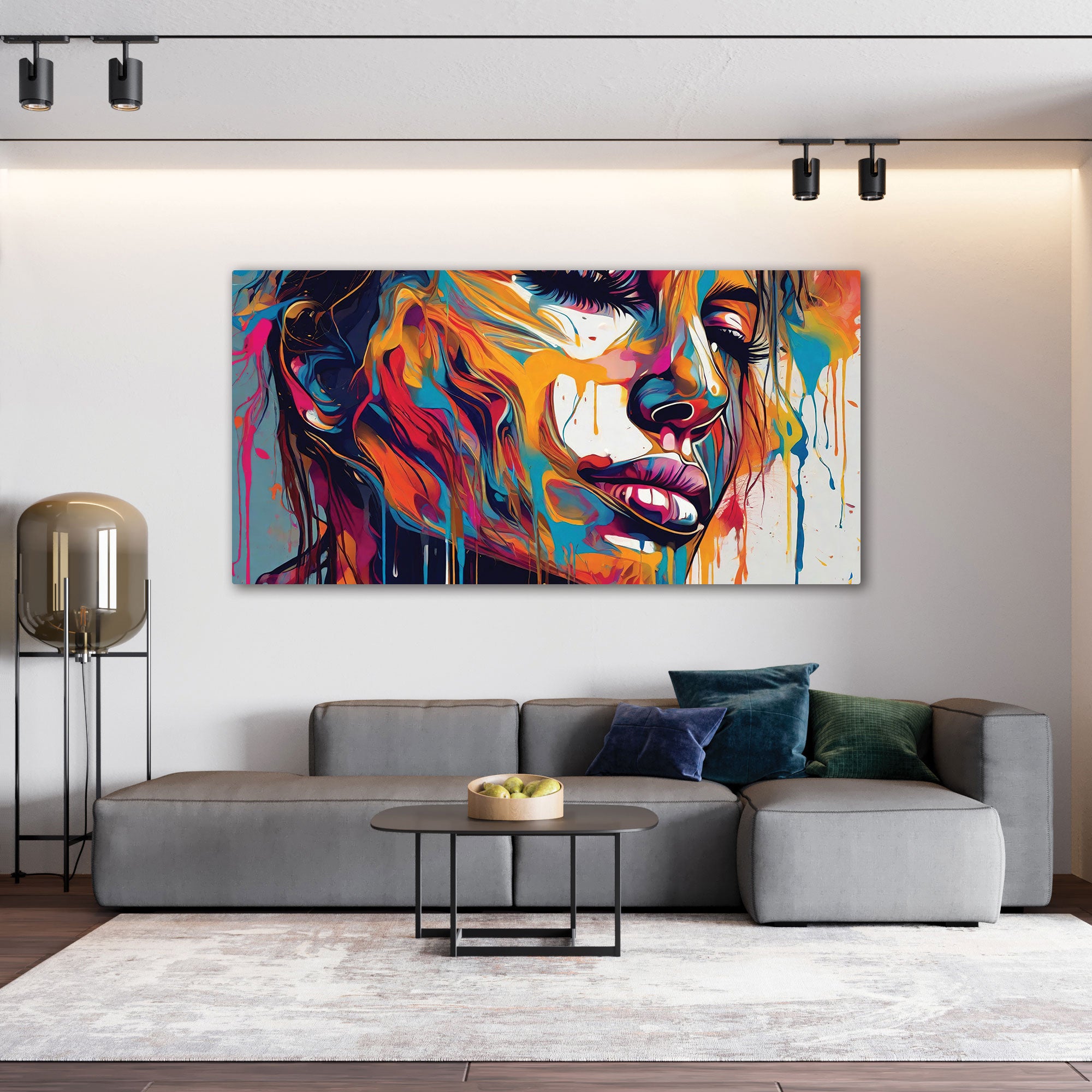 WomenAbstract Canvas painting with frame Big Size Wall Art for living room,Bedroom,Drawing room,Hotels