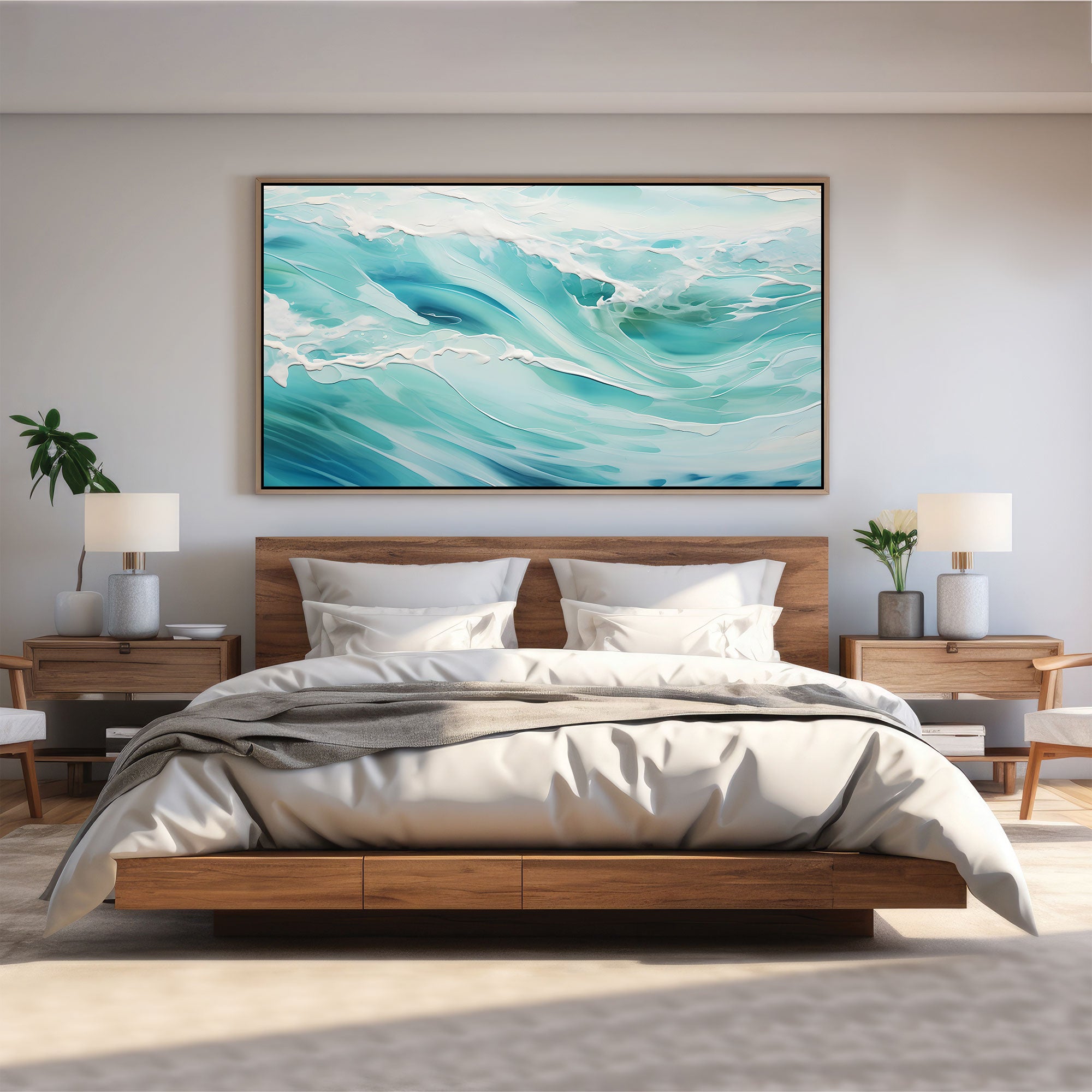 Abstract Canvas painting with frame Big Size Wall Art for living room,Bedroom,Drawing room,Hotels