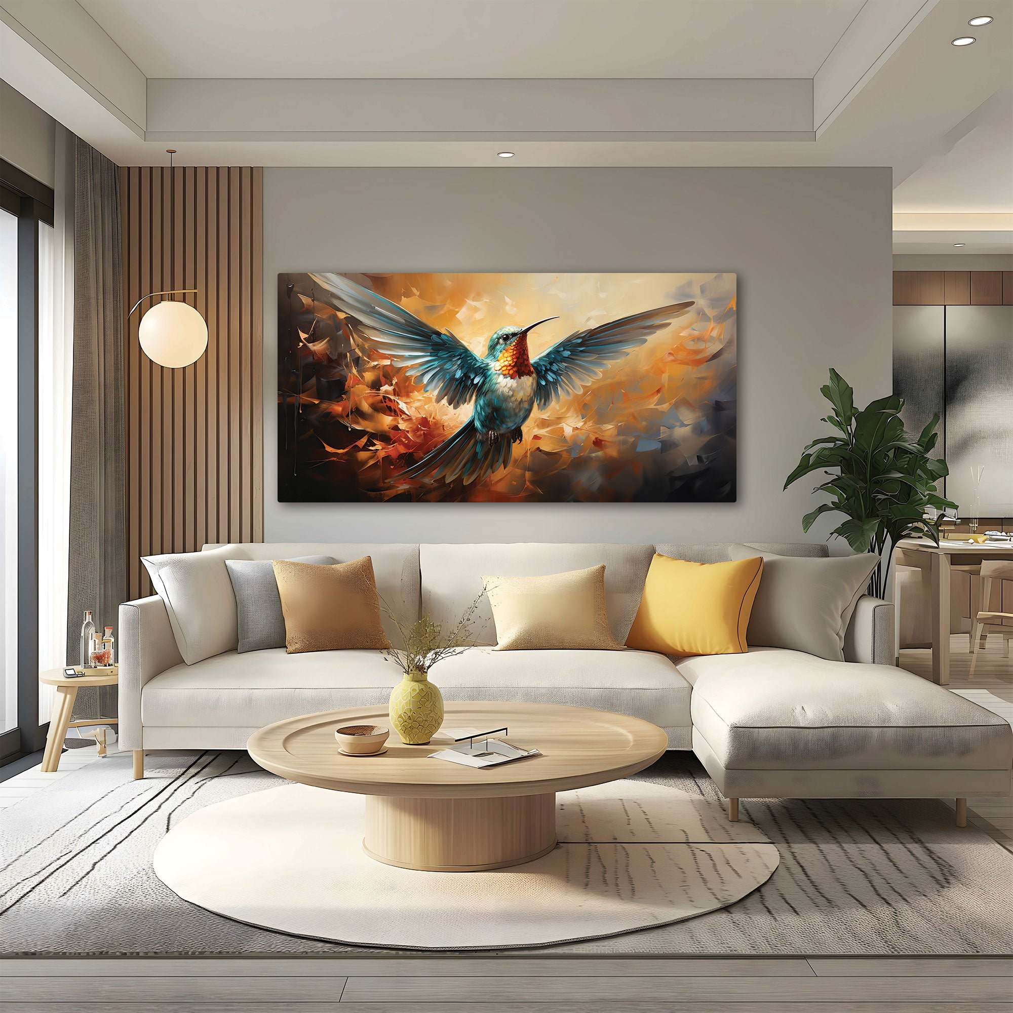 BirdAbstract Canvas painting with frame Big Size Wall Art for living room,Bedroom,Drawing room,Hotels