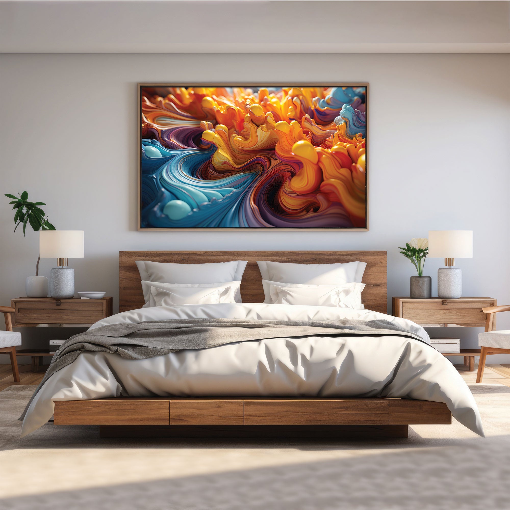 Abstract art Canvas painting Big Size Wall Art for living room,Bedroom,Drawing room,Hotels